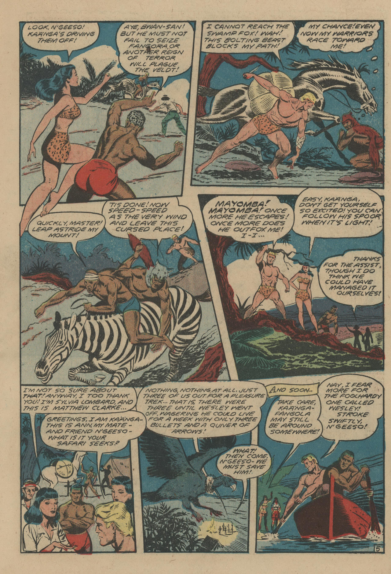 Read online Jungle Comics comic -  Issue #106 - 7