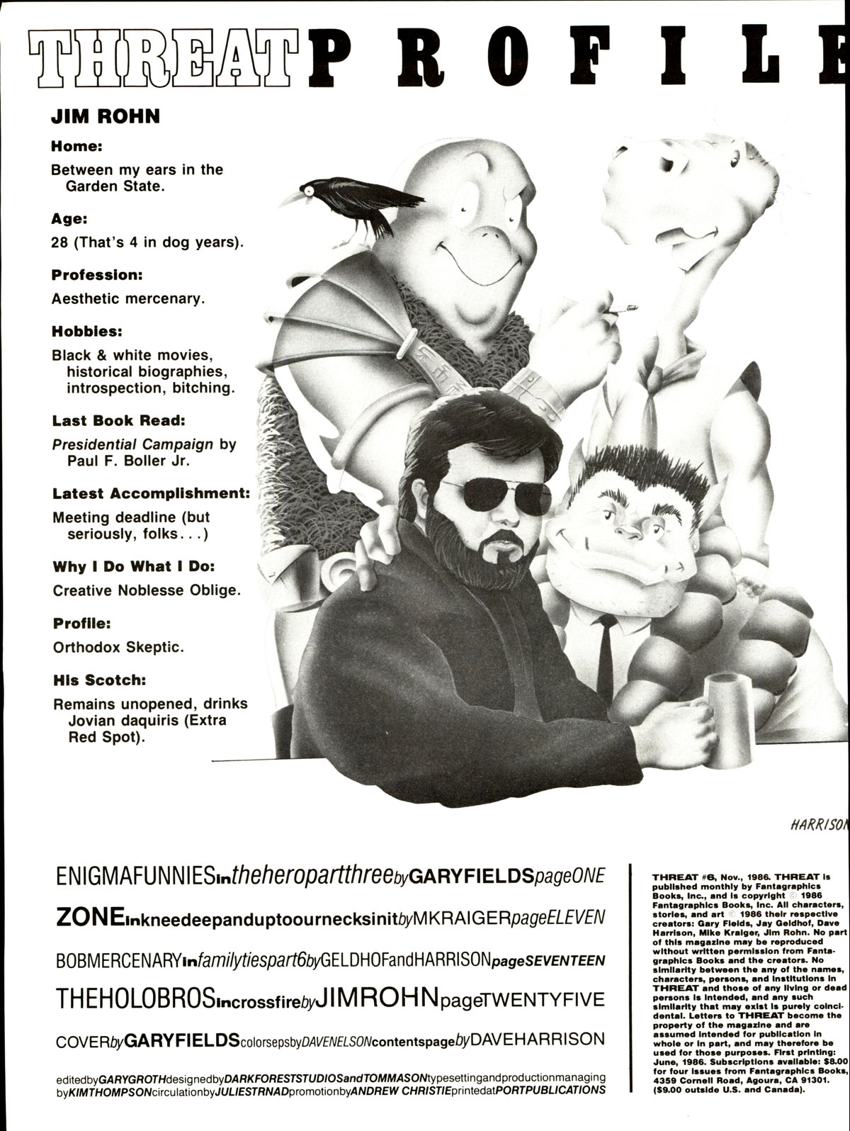 Read online Threat comic -  Issue #6 - 2
