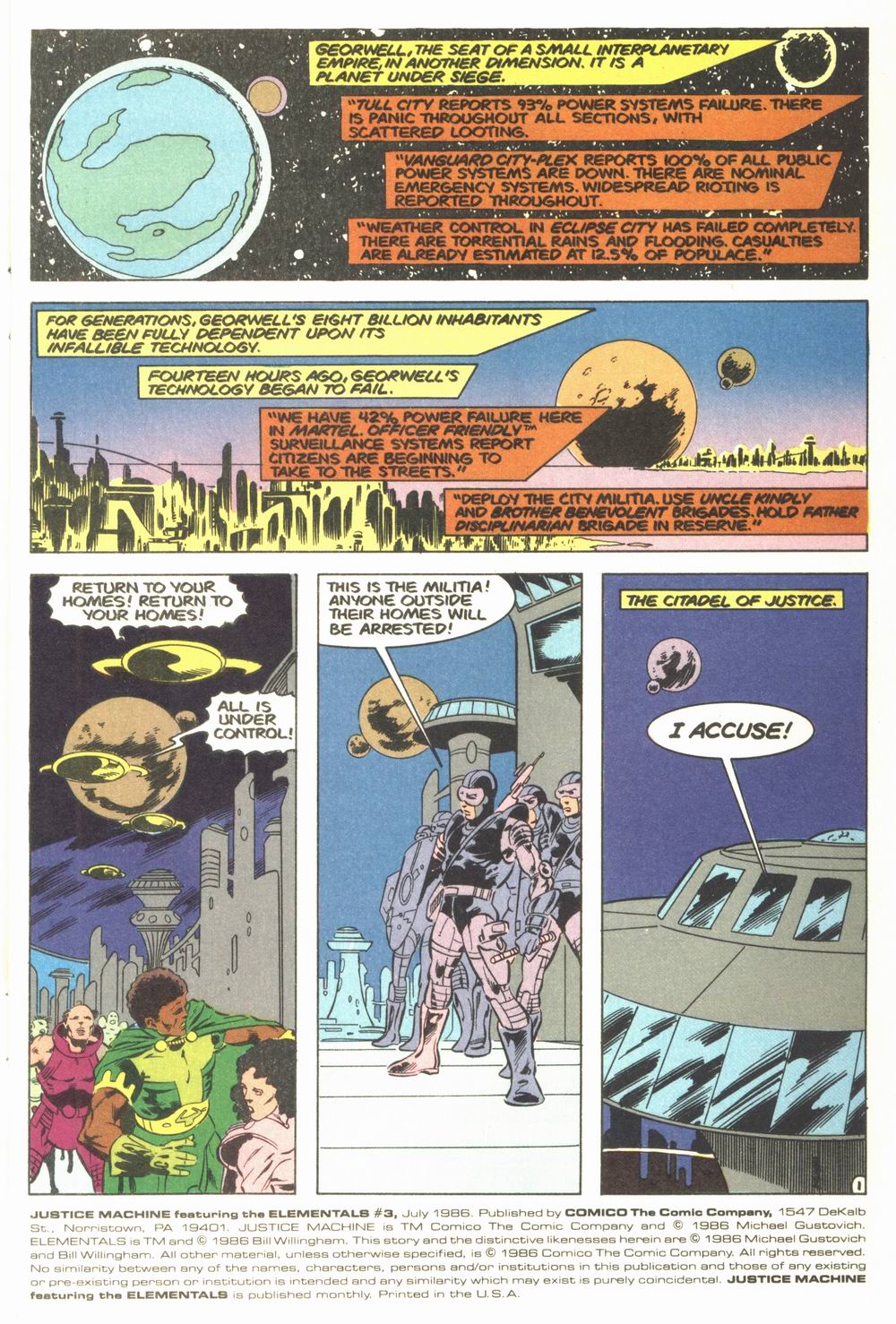 Read online Justice Machine featuring The Elementals comic -  Issue #3 - 3