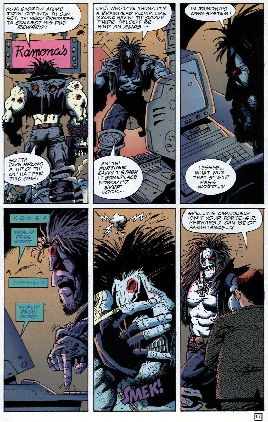 Read online Lobo: Death and Taxes comic -  Issue #4 - 17