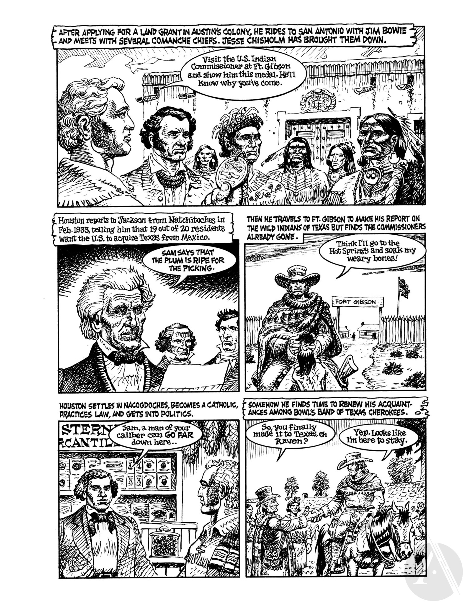 Read online Indian Lover: Sam Houston & the Cherokees comic -  Issue # TPB - 66