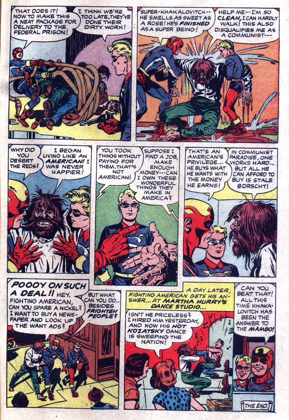 Read online Fighting American (1954) comic -  Issue #6 - 31