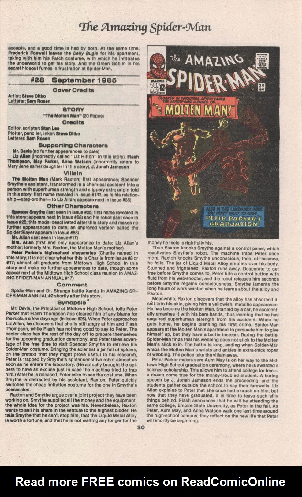 Read online The Official Marvel Index to The Amazing Spider-Man comic -  Issue #1 - 32