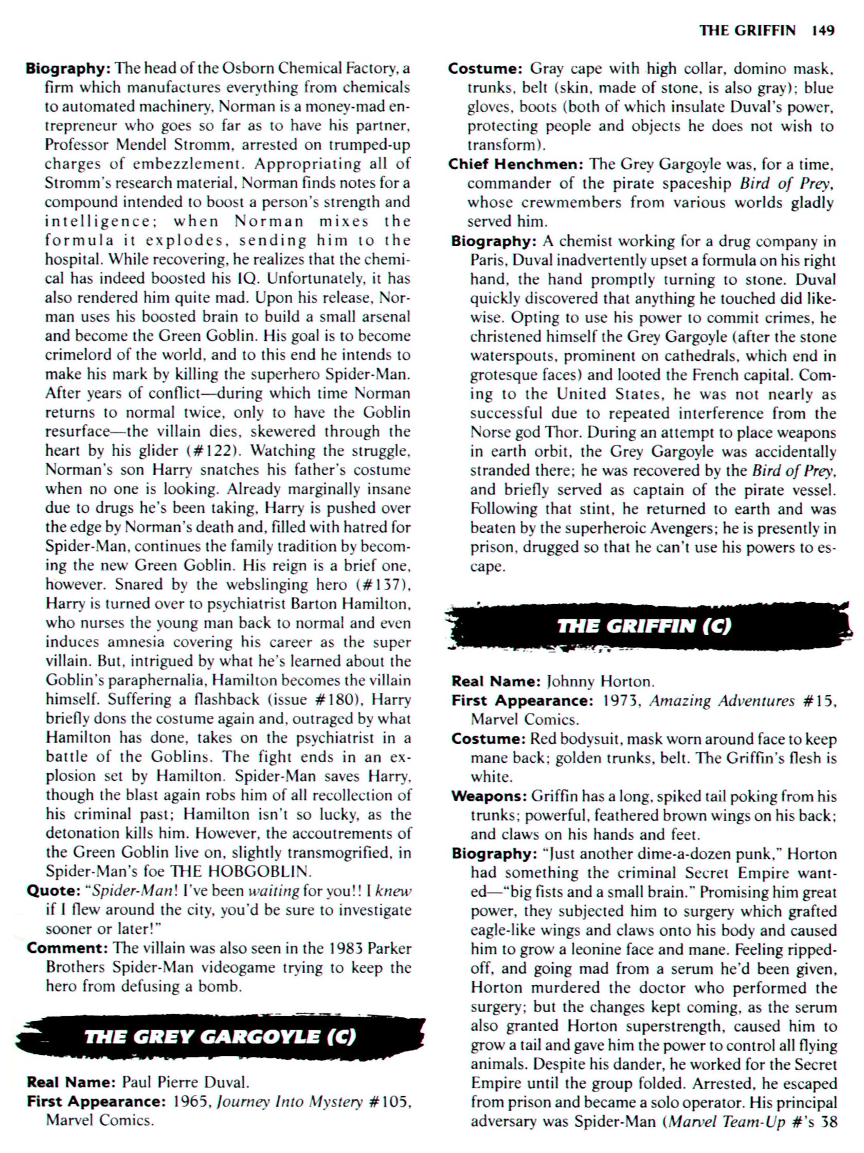 Read online The Encyclopedia of Super Villains comic -  Issue # TPB (Part 1) - 167