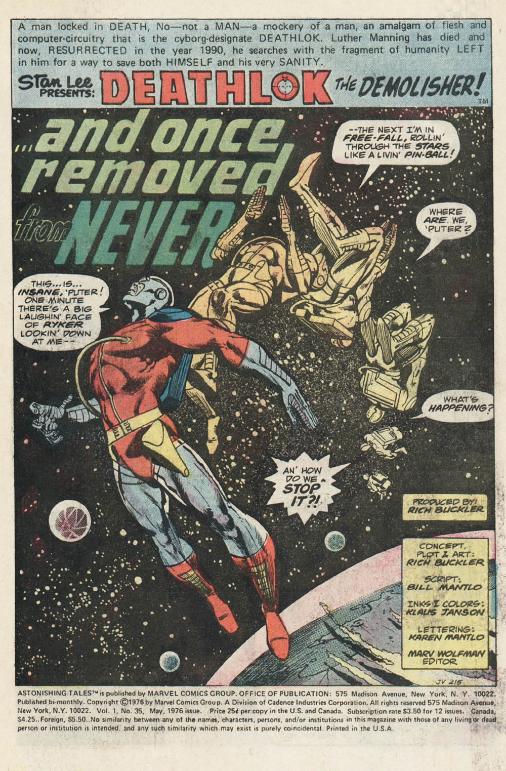 Read online Astonishing Tales (1970) comic -  Issue #35 - 2