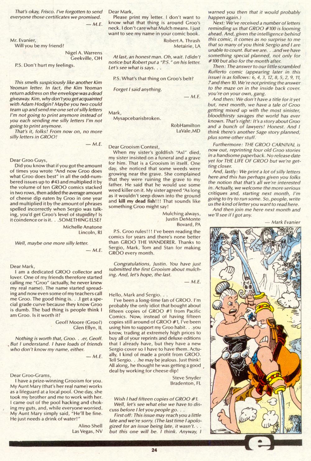 Read online Sergio Aragonés Groo the Wanderer comic -  Issue #89 - 25