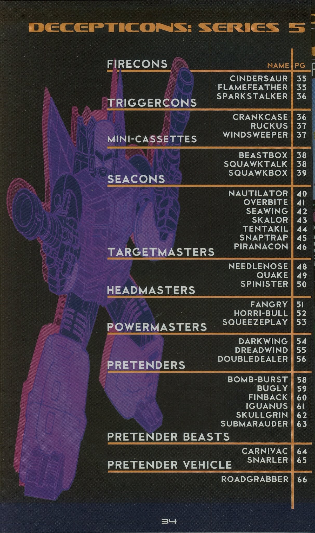 Read online Cybertronian: An Unofficial Transformers Recognition Guide comic -  Issue #4 - 36