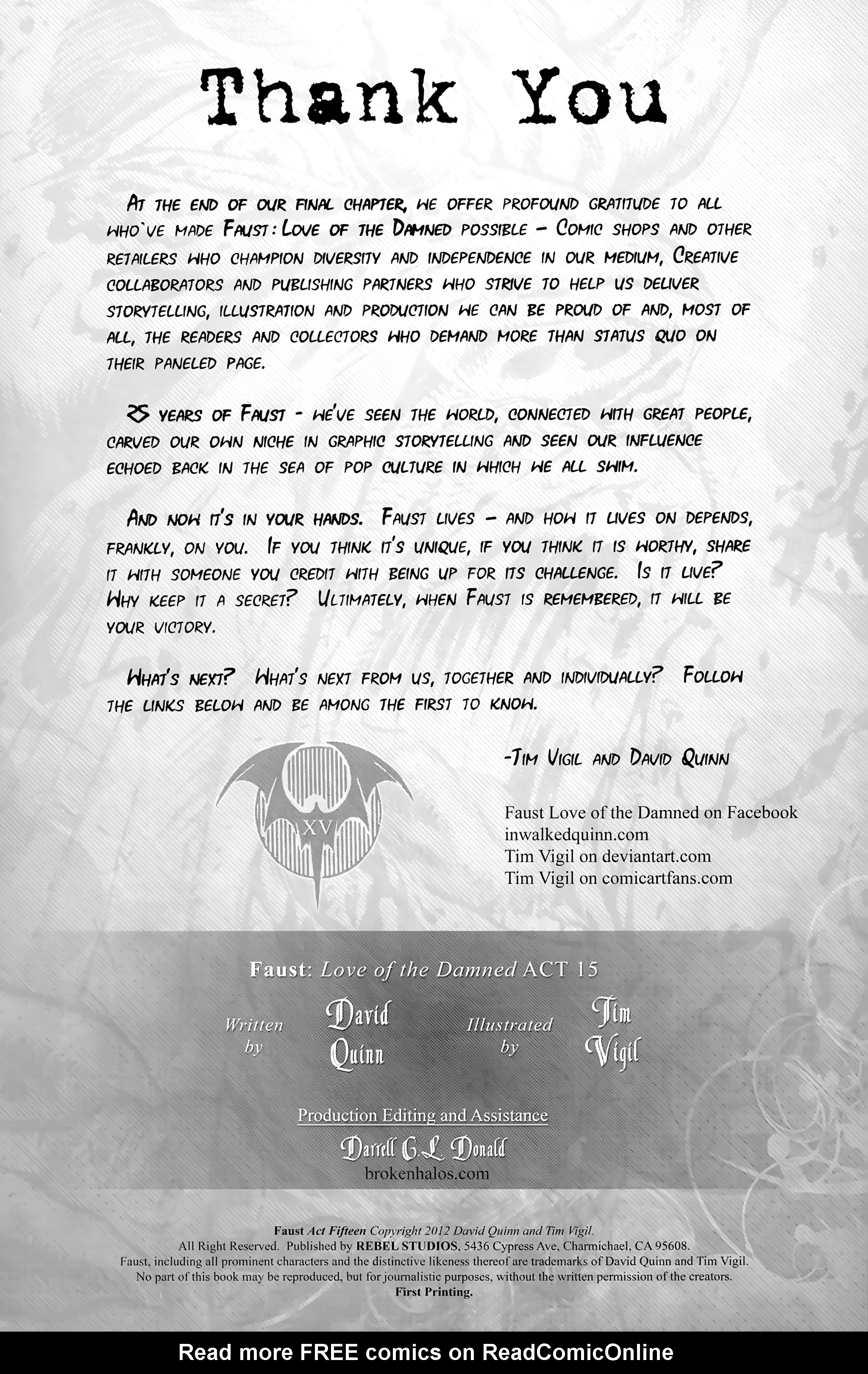 Read online Faust : Love of the Damned comic -  Issue #15 - 39