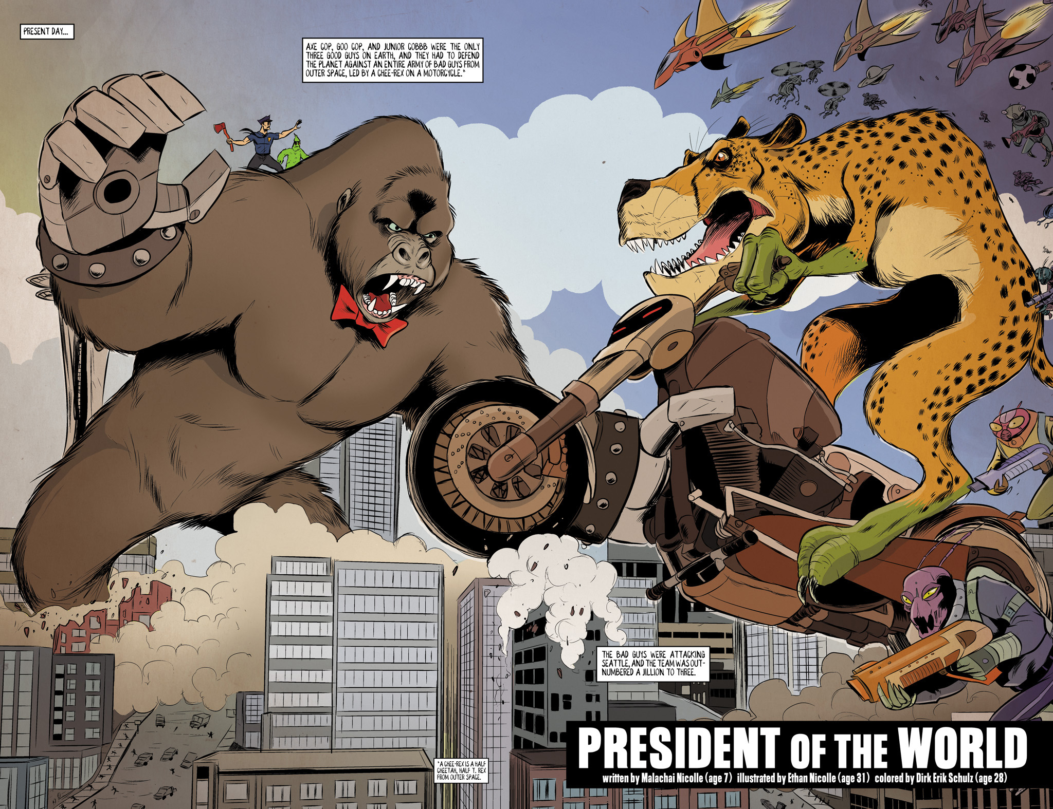 Read online Axe Cop: President of the World comic -  Issue #2 - 4