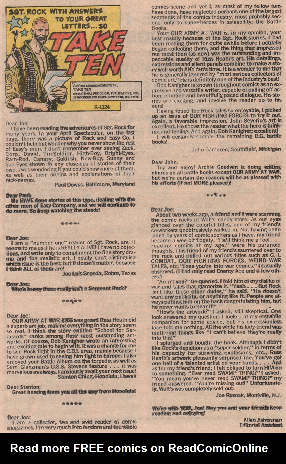 Read online Our Army at War (1952) comic -  Issue #262 - 22