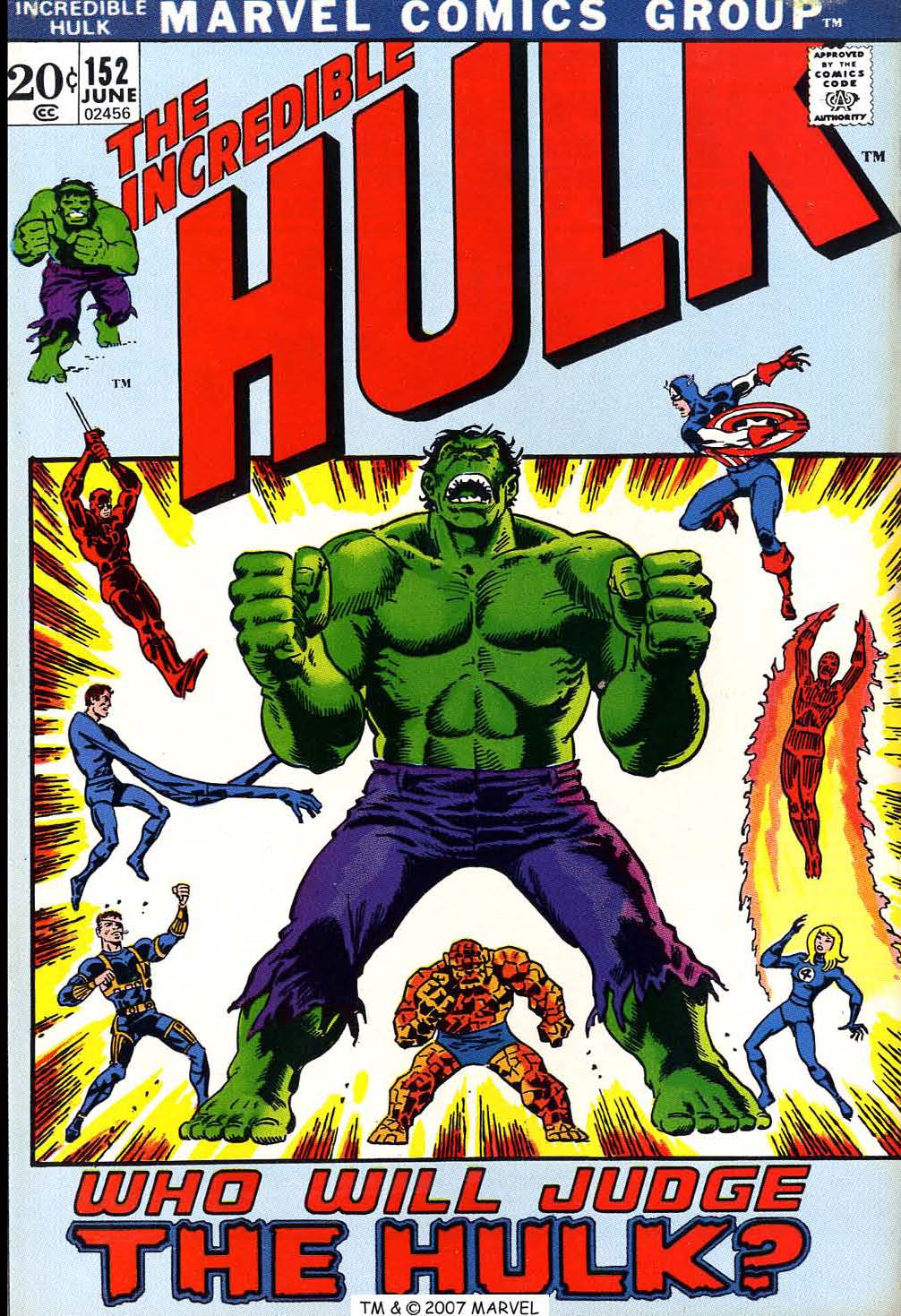 Read online The Incredible Hulk (1968) comic -  Issue #152 - 1