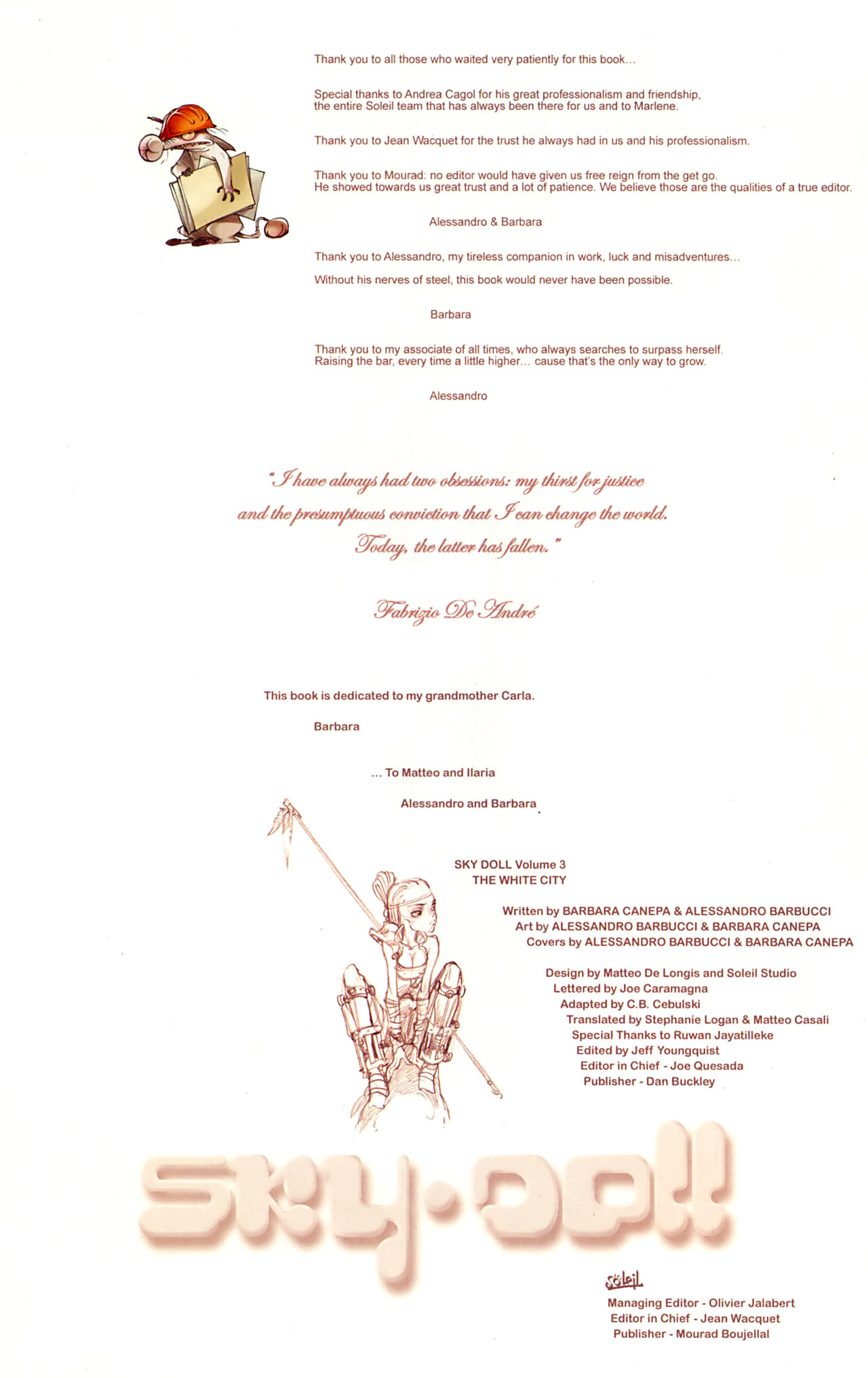 Read online Sky Doll comic -  Issue #3 - 4