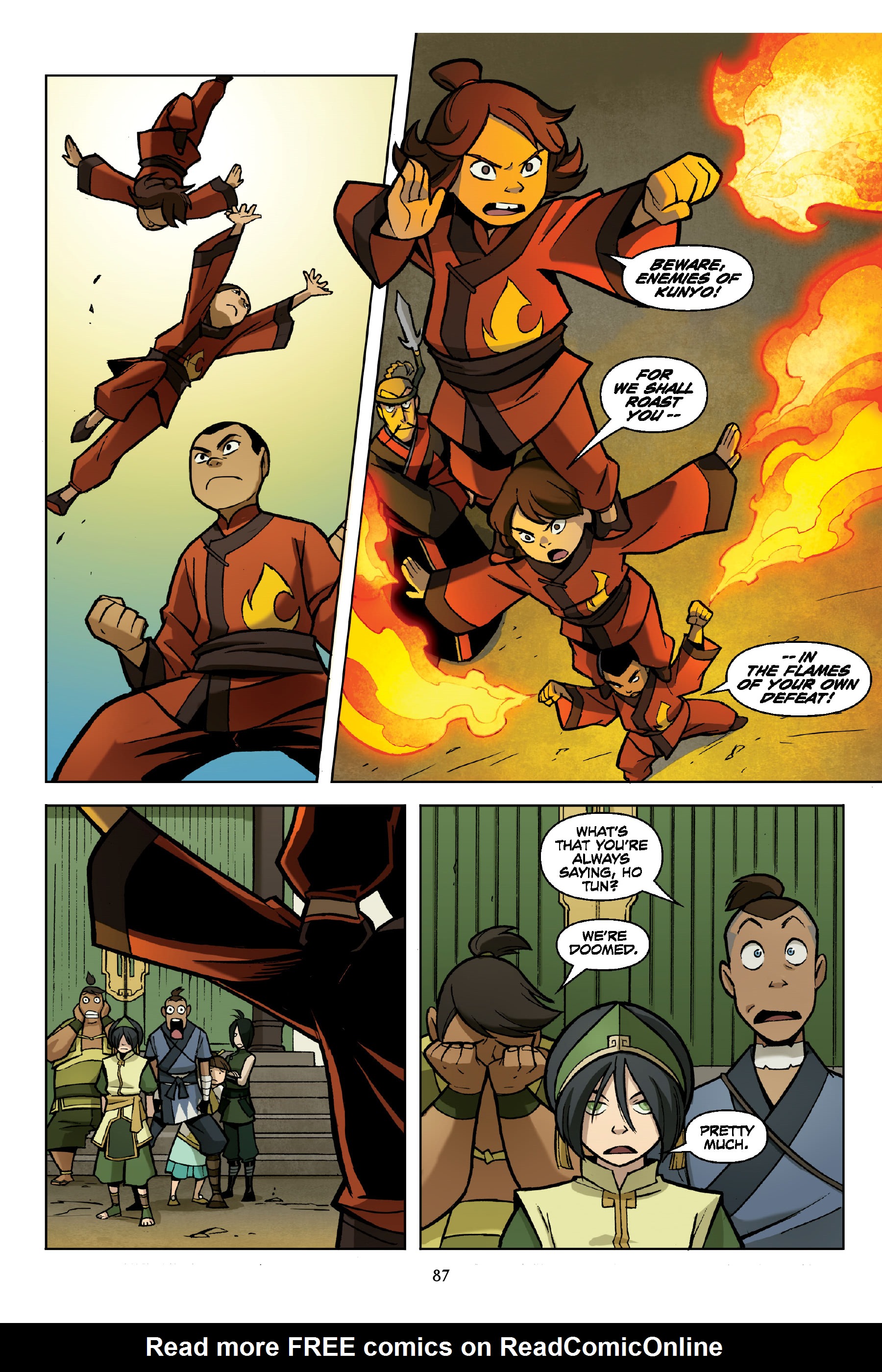 Read online Nickelodeon Avatar: The Last Airbender - The Promise comic -  Issue # _TPB Omnibus (Part 1) - 88