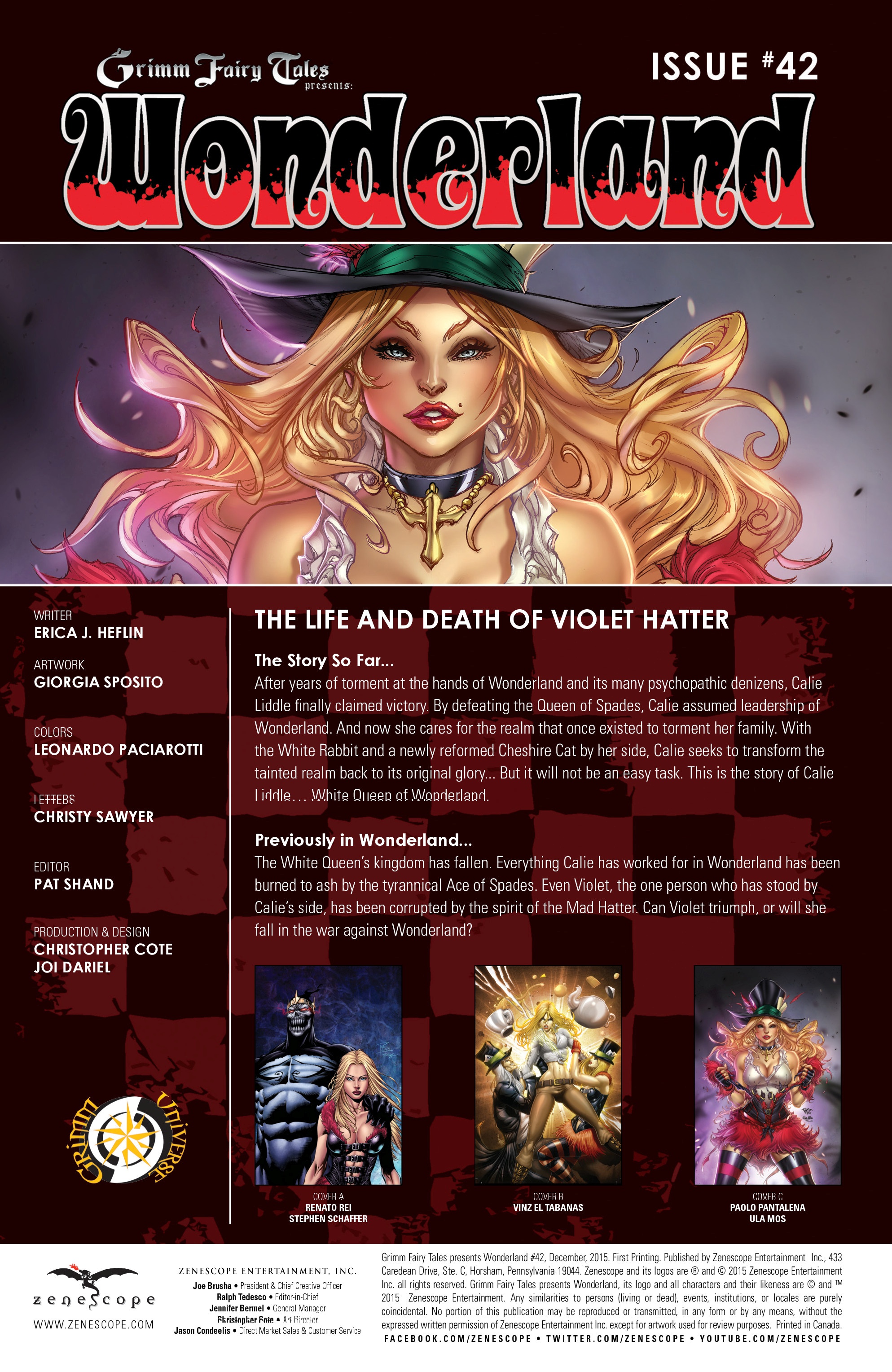 Read online Grimm Fairy Tales presents Wonderland comic -  Issue #42 - 2