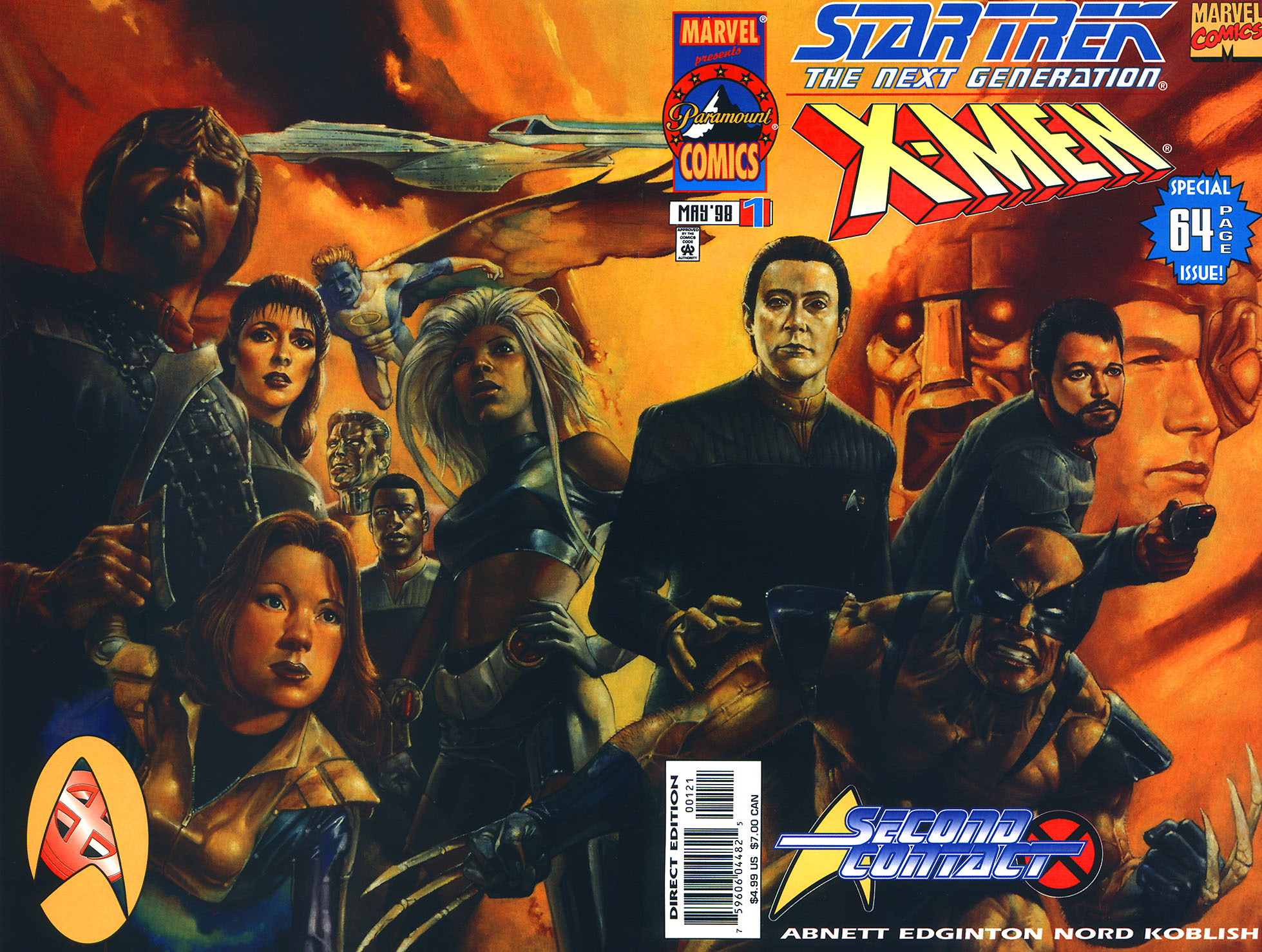 Read online Star Trek: The Next Generation/X-Men: Second Contact comic -  Issue # Full - 1