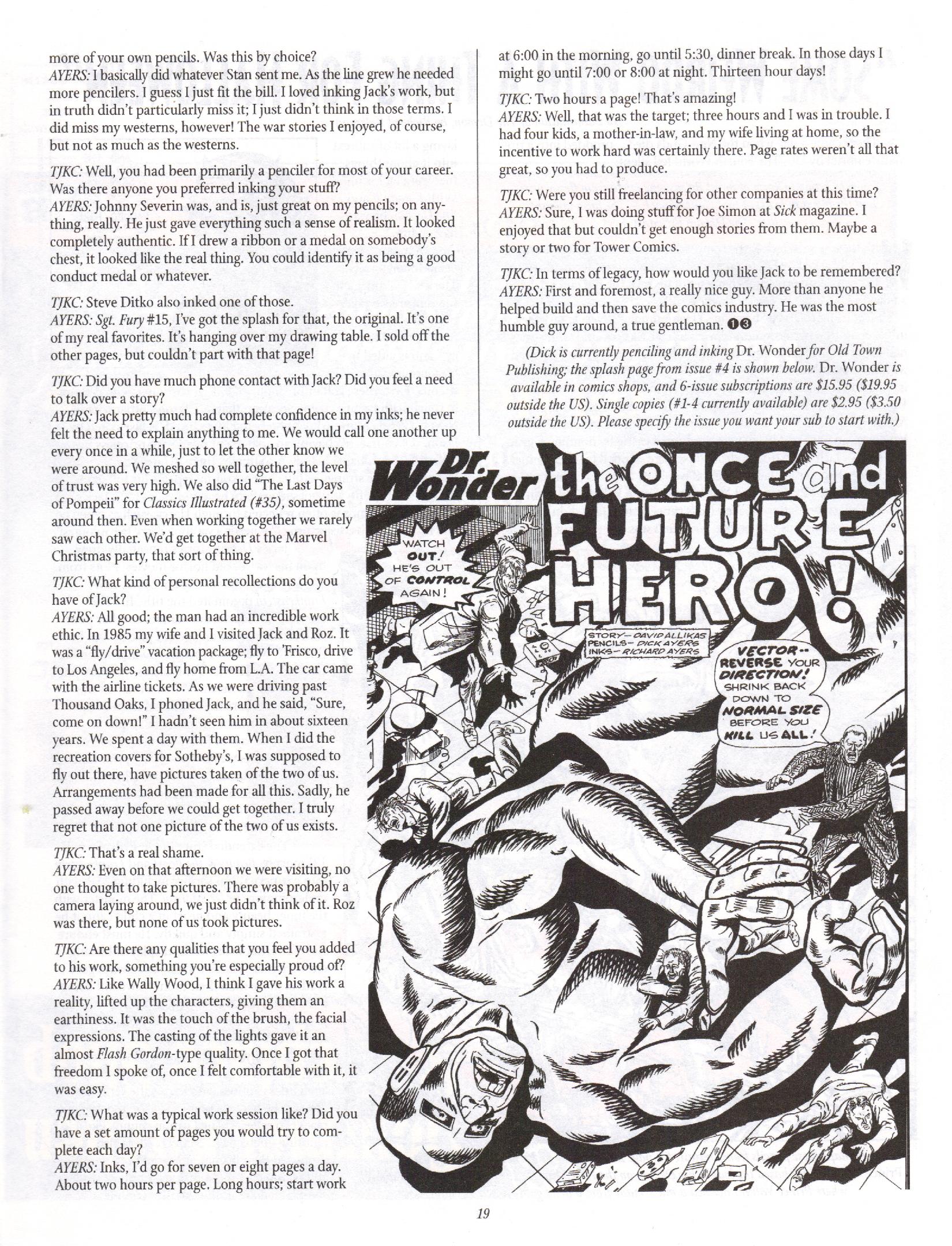 Read online The Jack Kirby Collector comic -  Issue #13 - 19