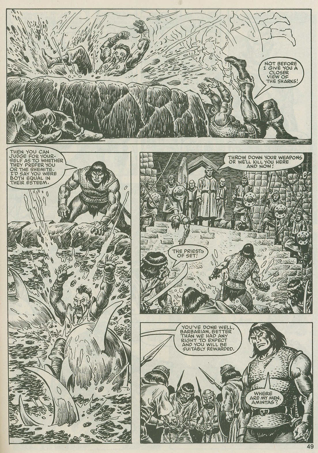Read online The Savage Sword Of Conan comic -  Issue #122 - 49
