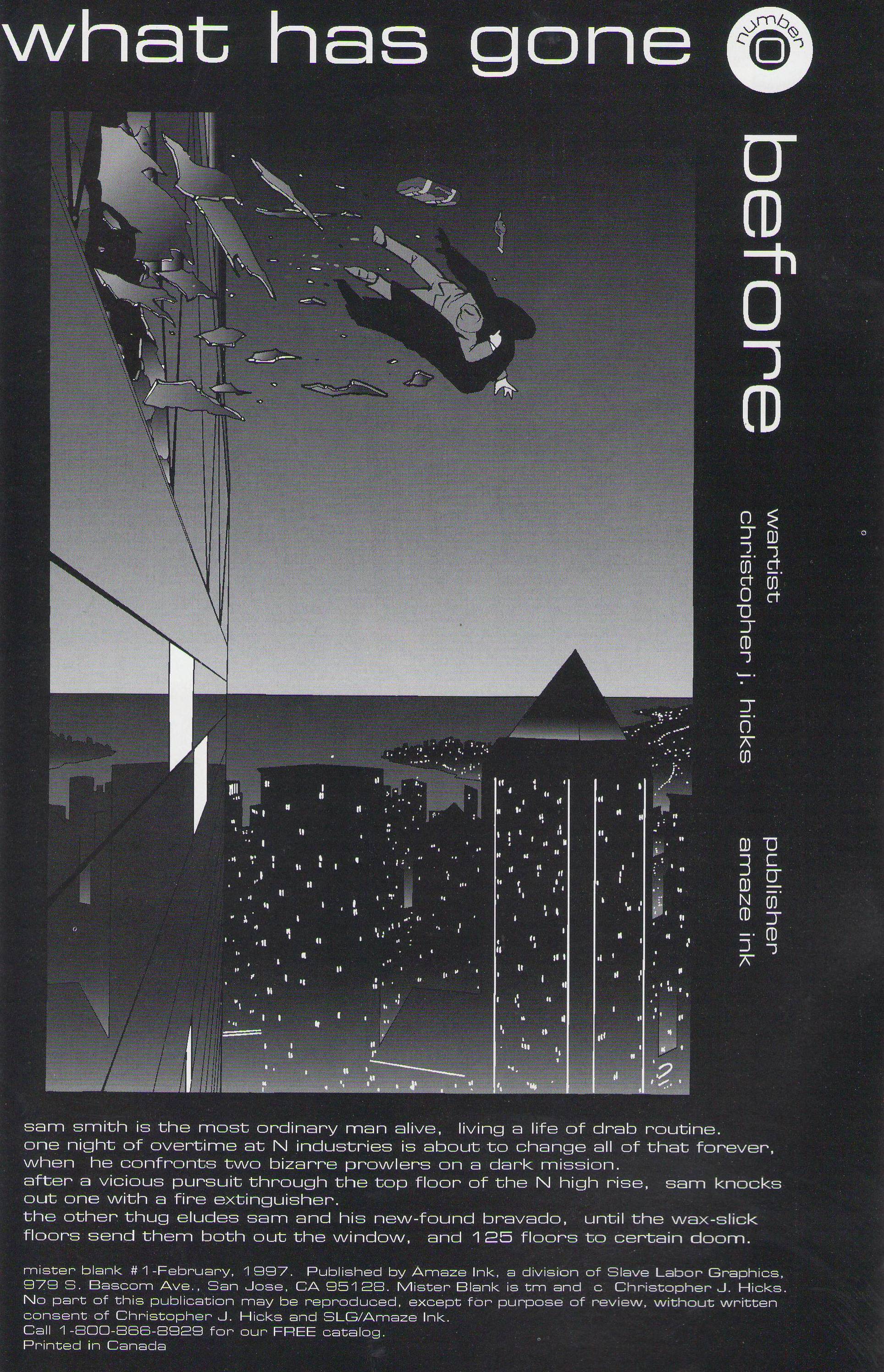 Read online Mister Blank comic -  Issue #1 - 2