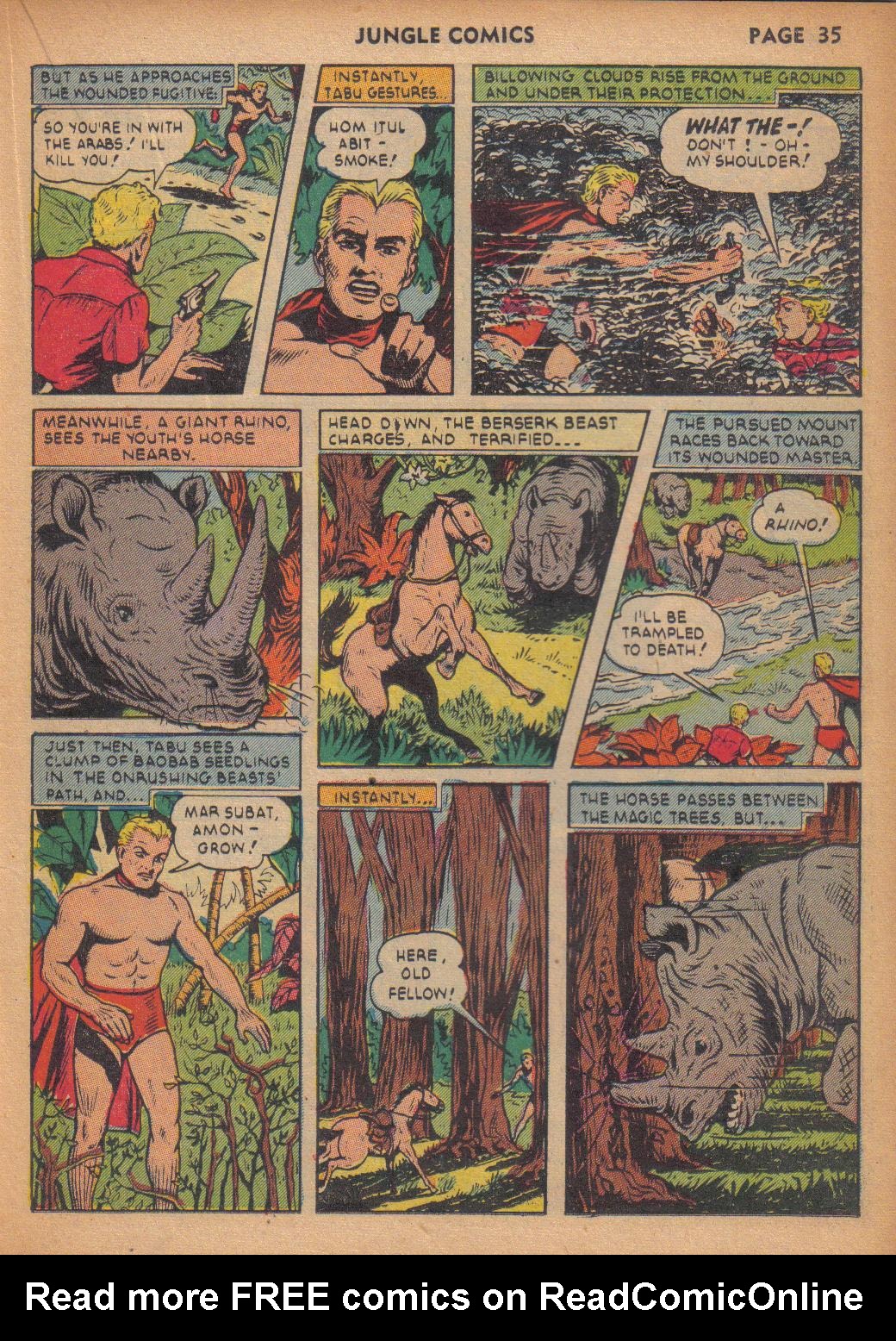Read online Jungle Comics comic -  Issue #29 - 36
