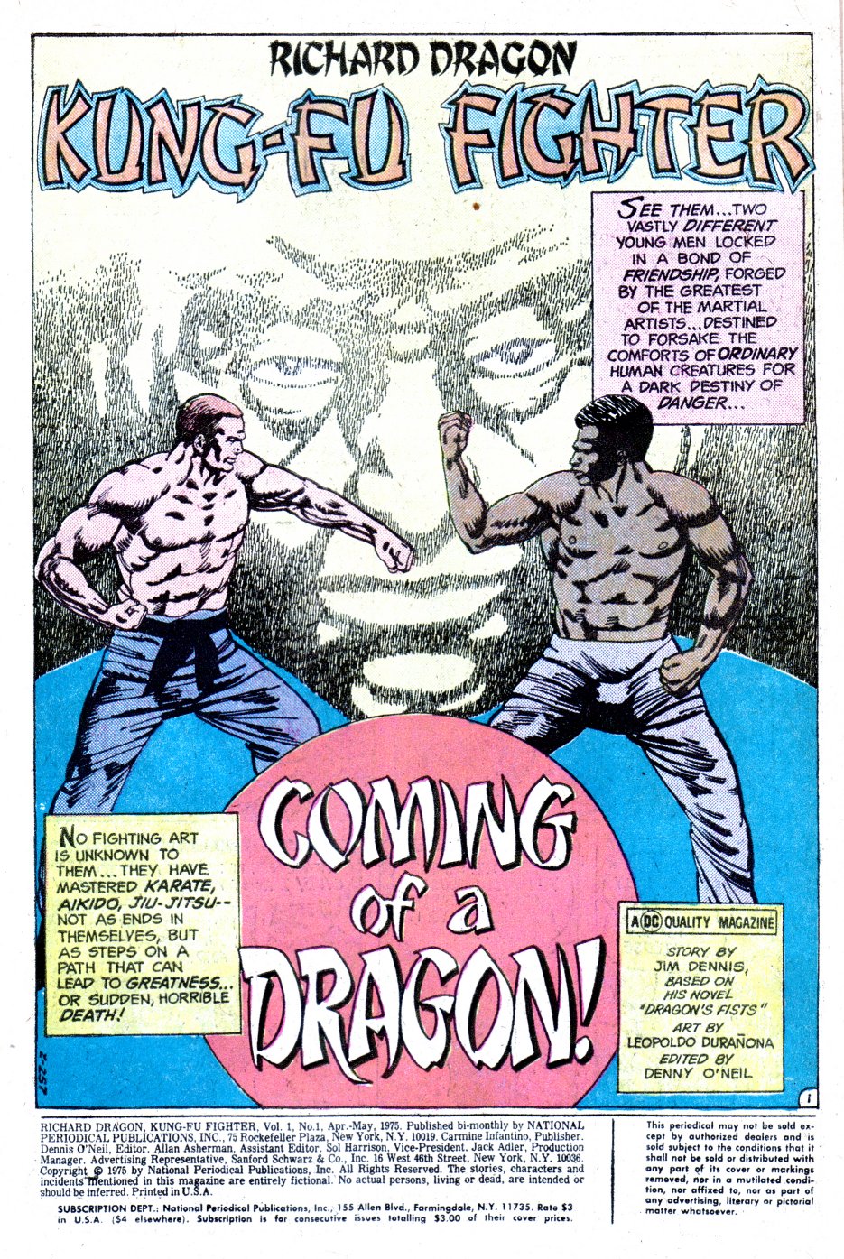Read online Richard Dragon, Kung-Fu Fighter comic -  Issue #1 - 2