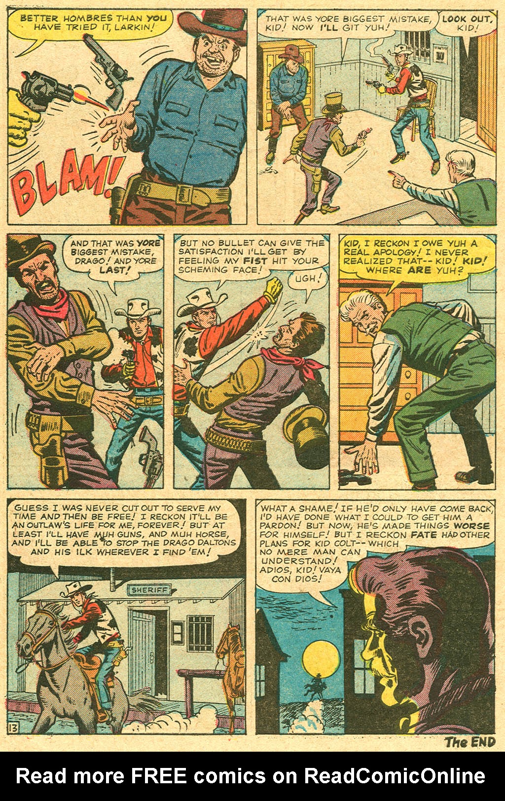 Read online Kid Colt Outlaw comic -  Issue #130 - 66