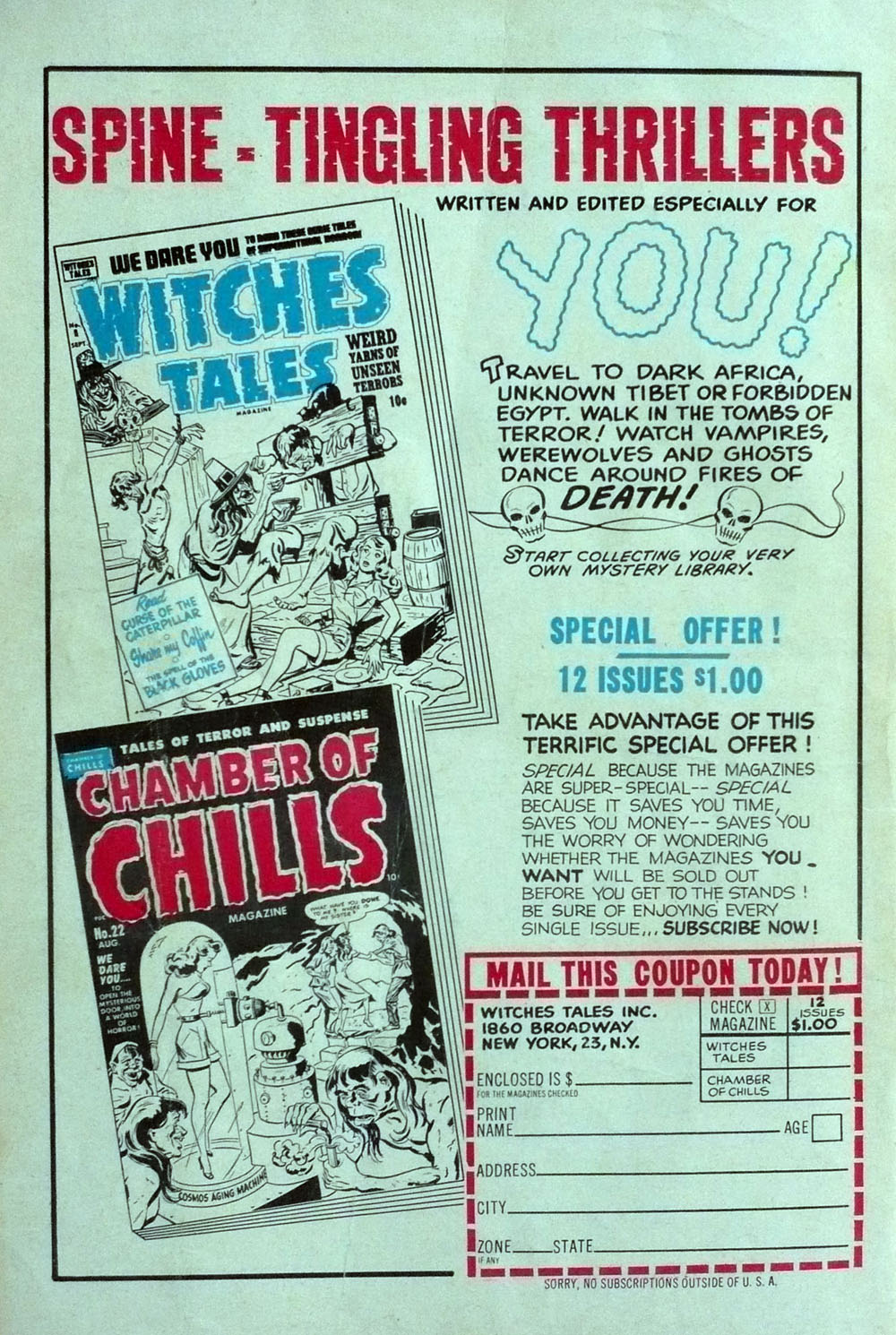 Read online Chamber of Chills (1951) comic -  Issue #23 - 36