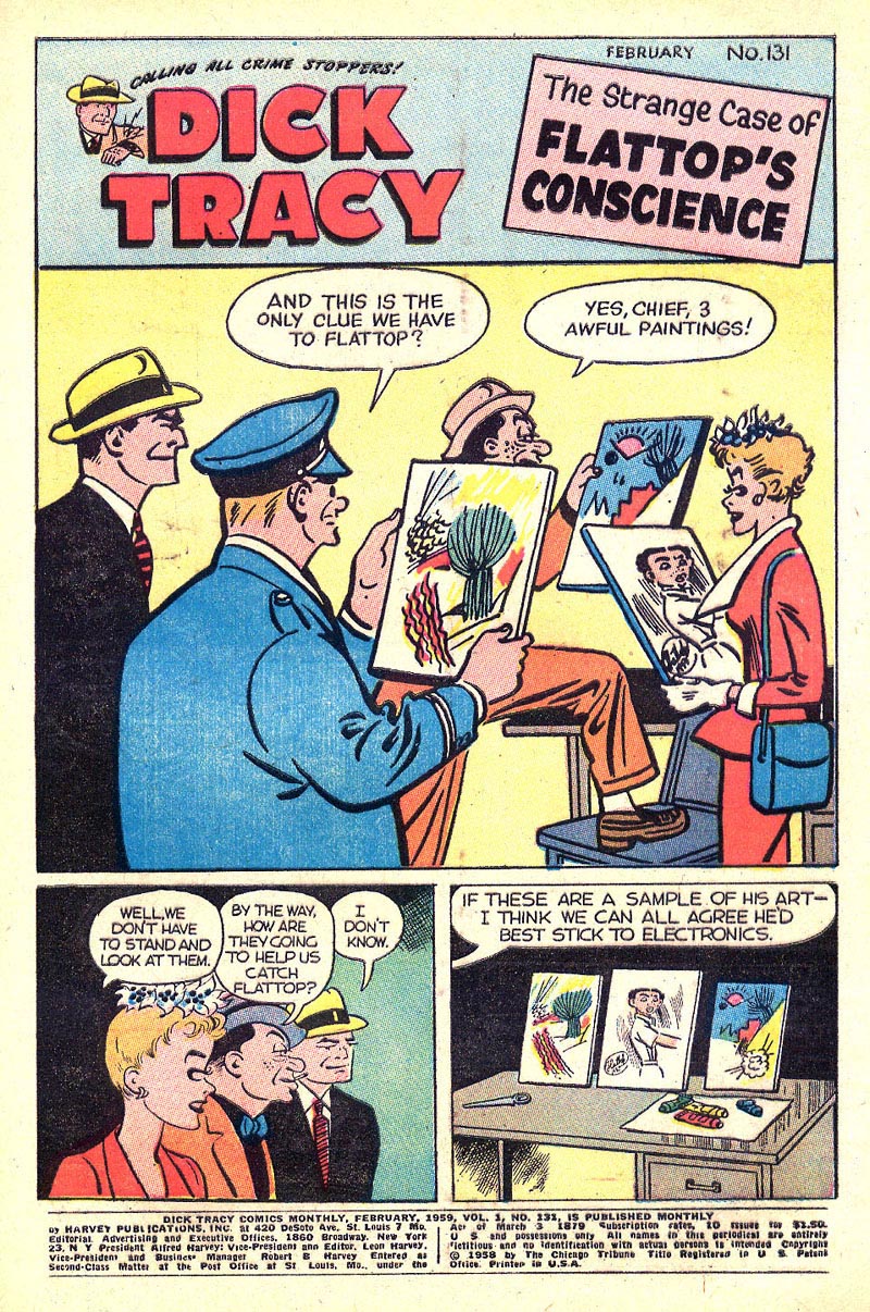 Read online Dick Tracy comic -  Issue #131 - 2