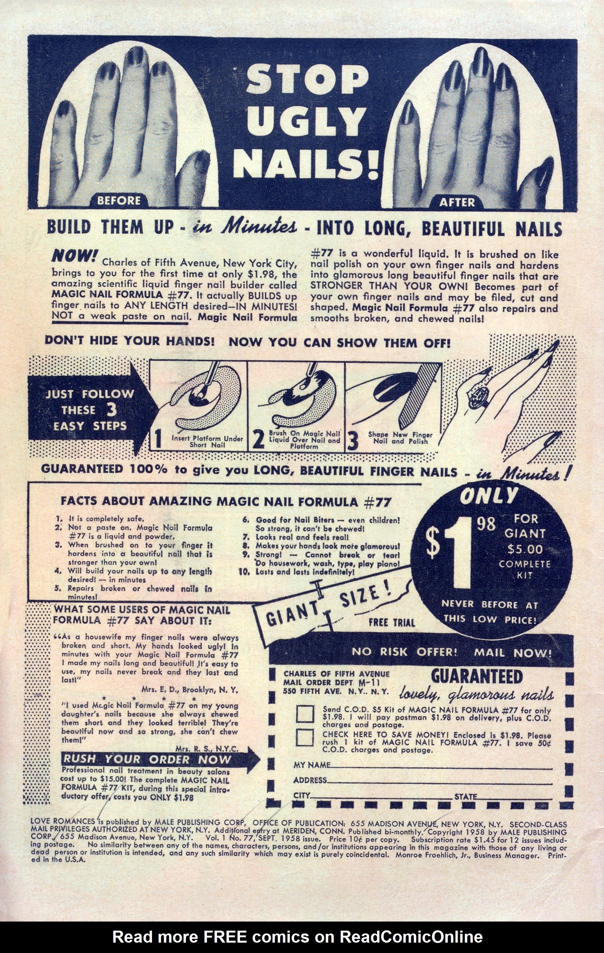 Read online Love Romances comic -  Issue #77 - 2