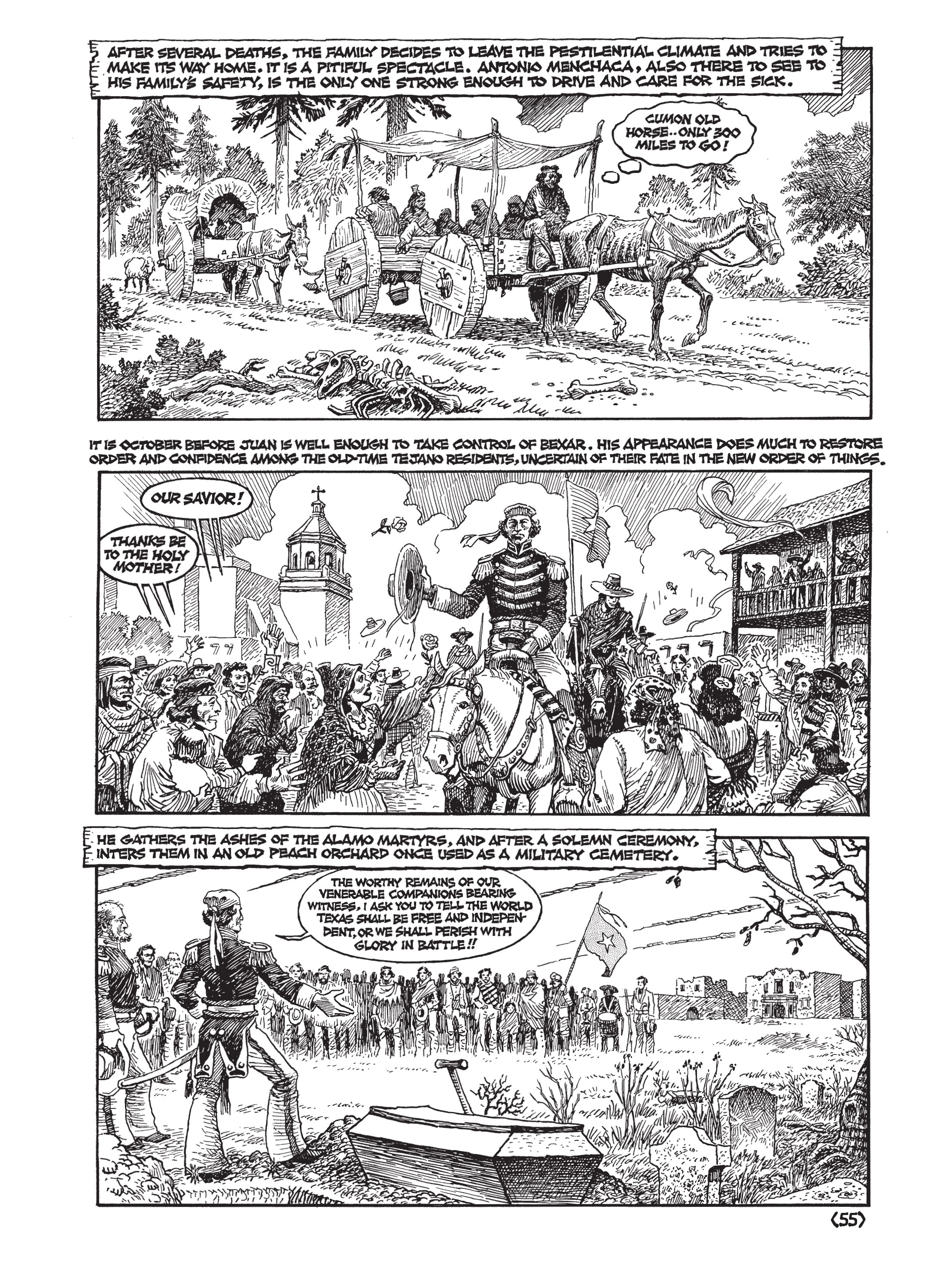Read online Jack Jackson's American History: Los Tejanos and Lost Cause comic -  Issue # TPB (Part 1) - 58