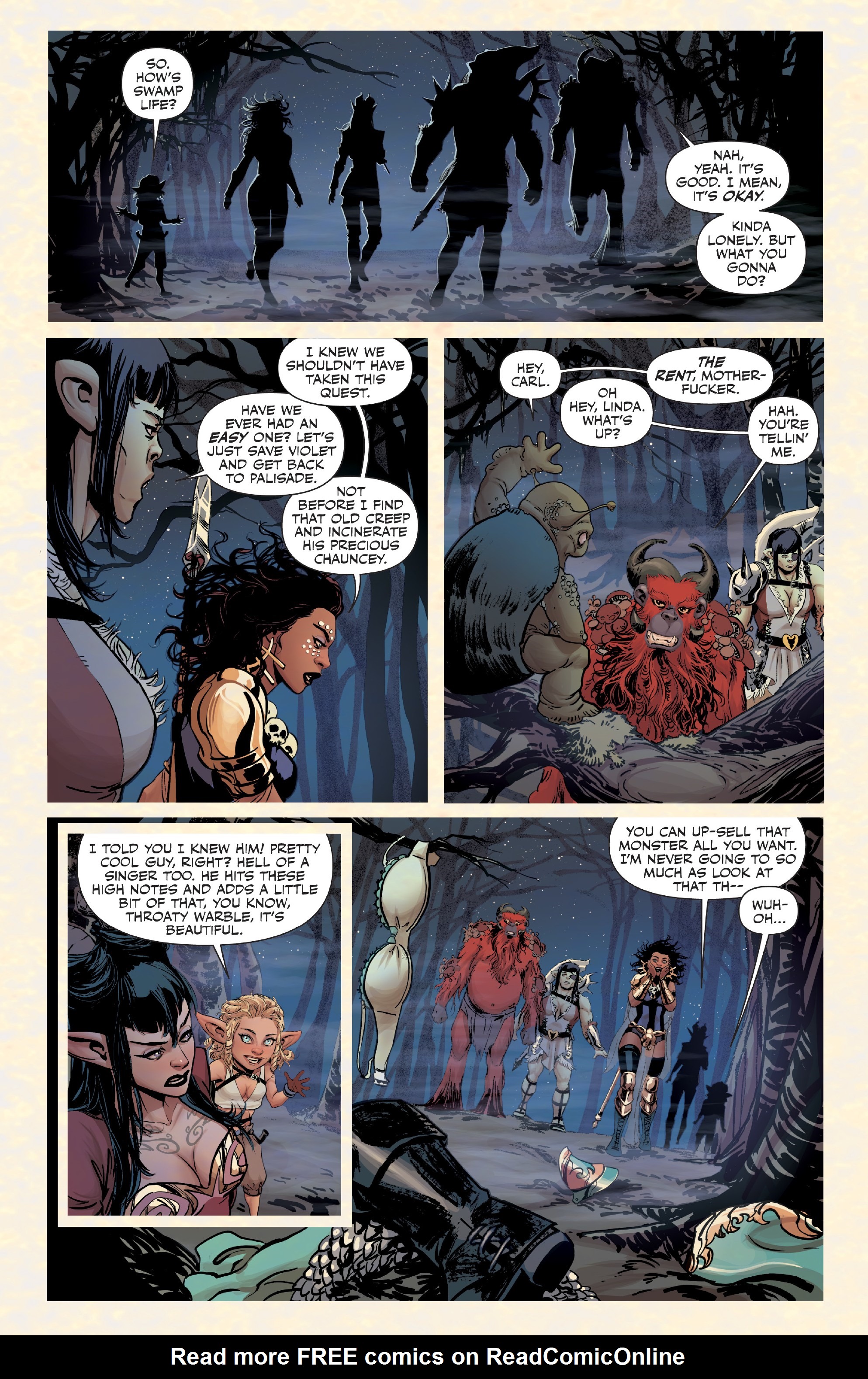 Read online Rat Queens Special: Swamp Romp comic -  Issue # Full - 16