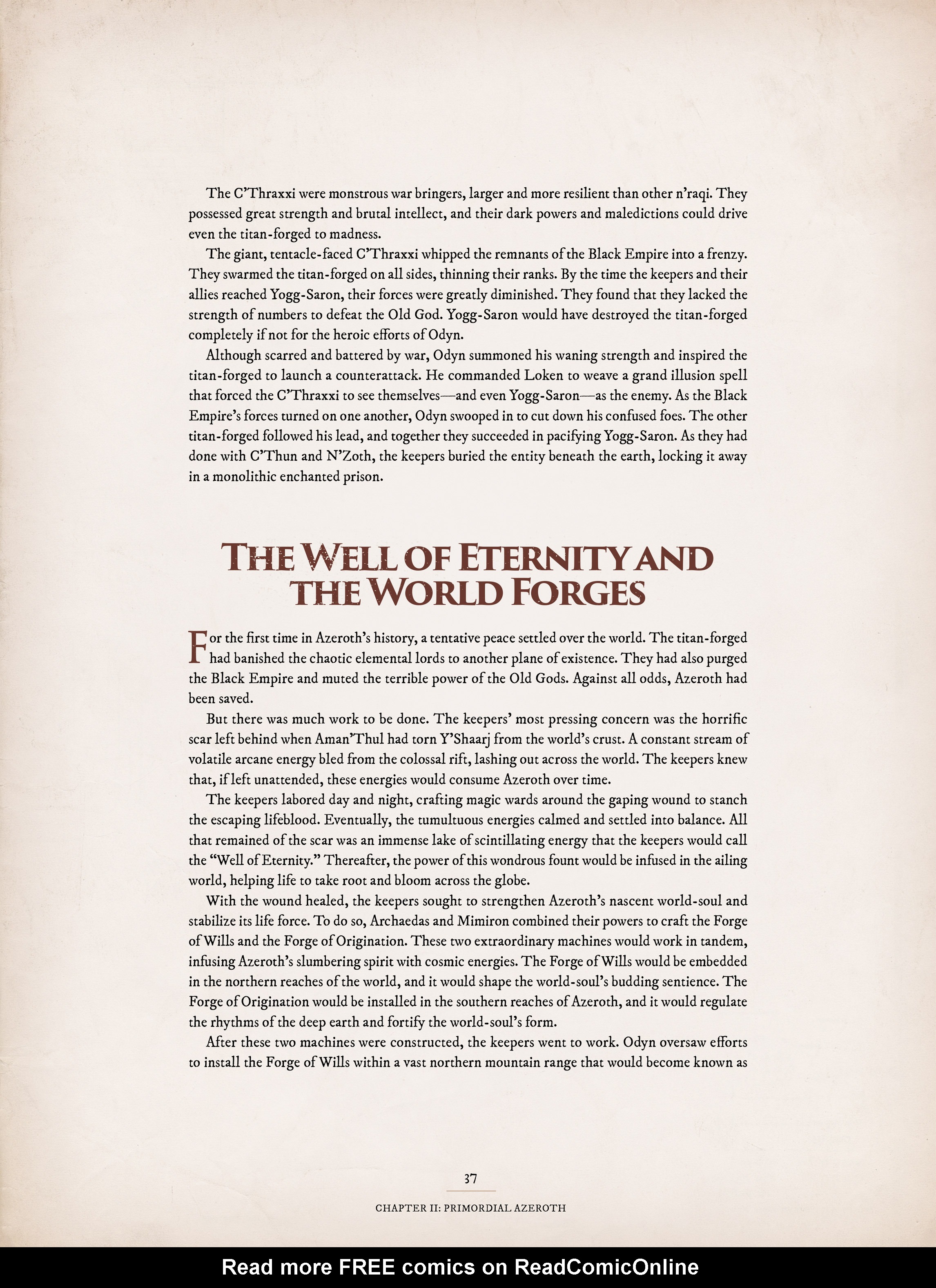 Read online World of Warcraft Chronicle Vol. 1 comic -  Issue # Full - 37