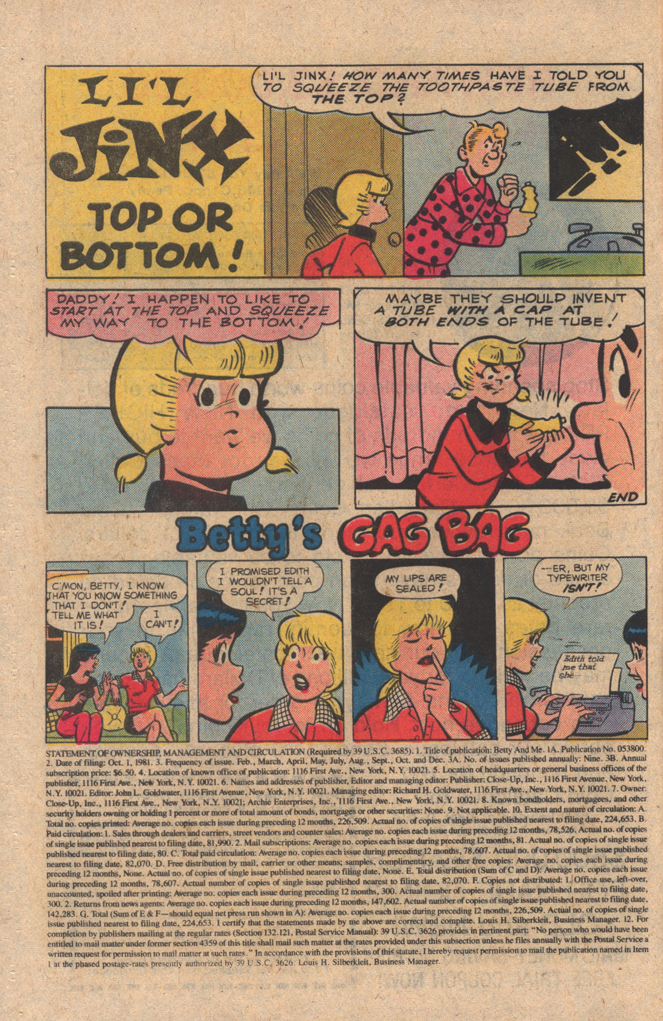 Read online Betty and Me comic -  Issue #128 - 10