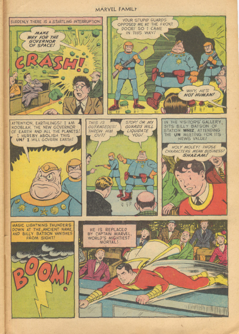 Read online The Marvel Family comic -  Issue #55 - 44