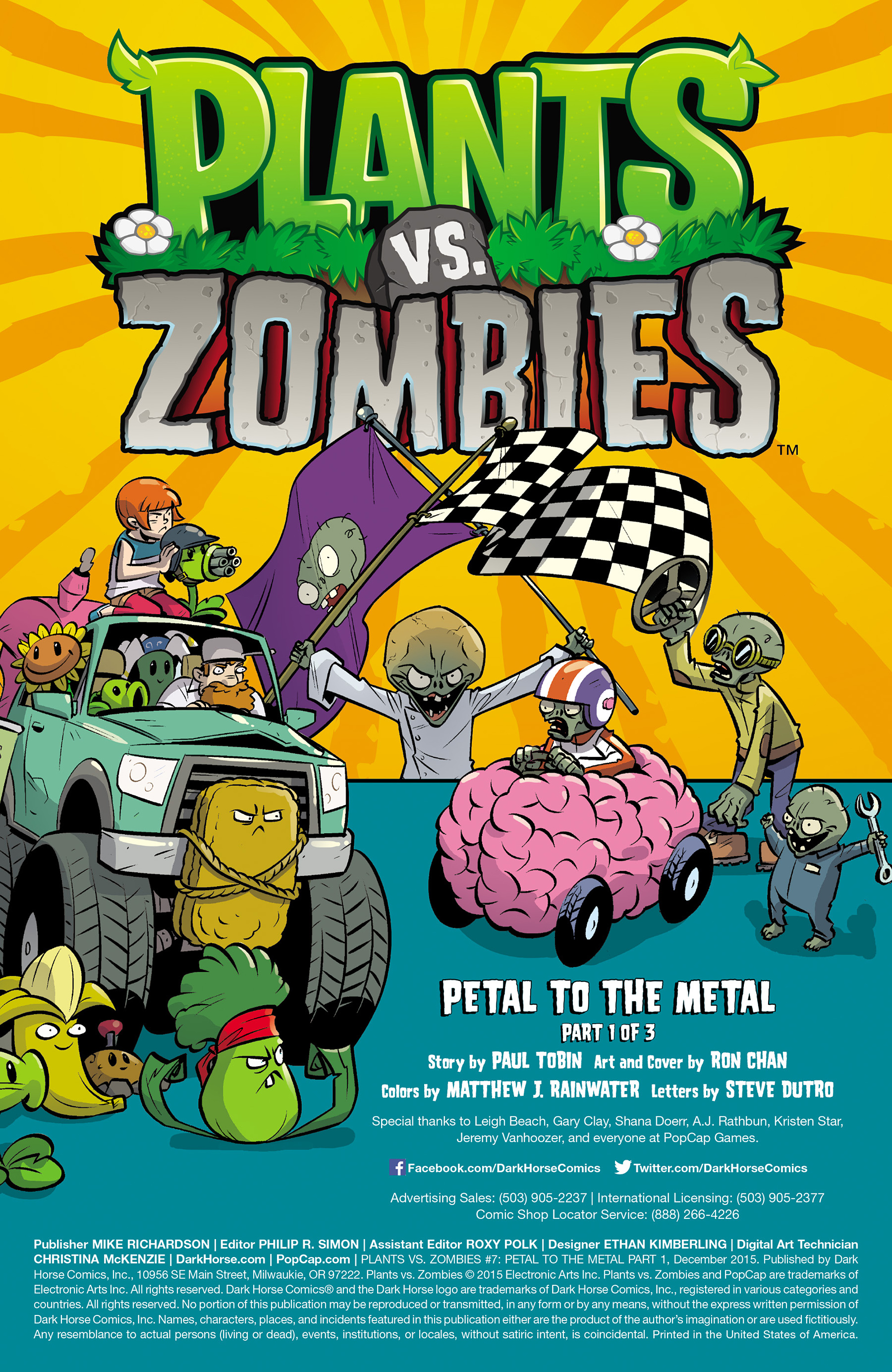 Read online Plants vs. Zombies: Petal to the Metal comic -  Issue #7 - 2