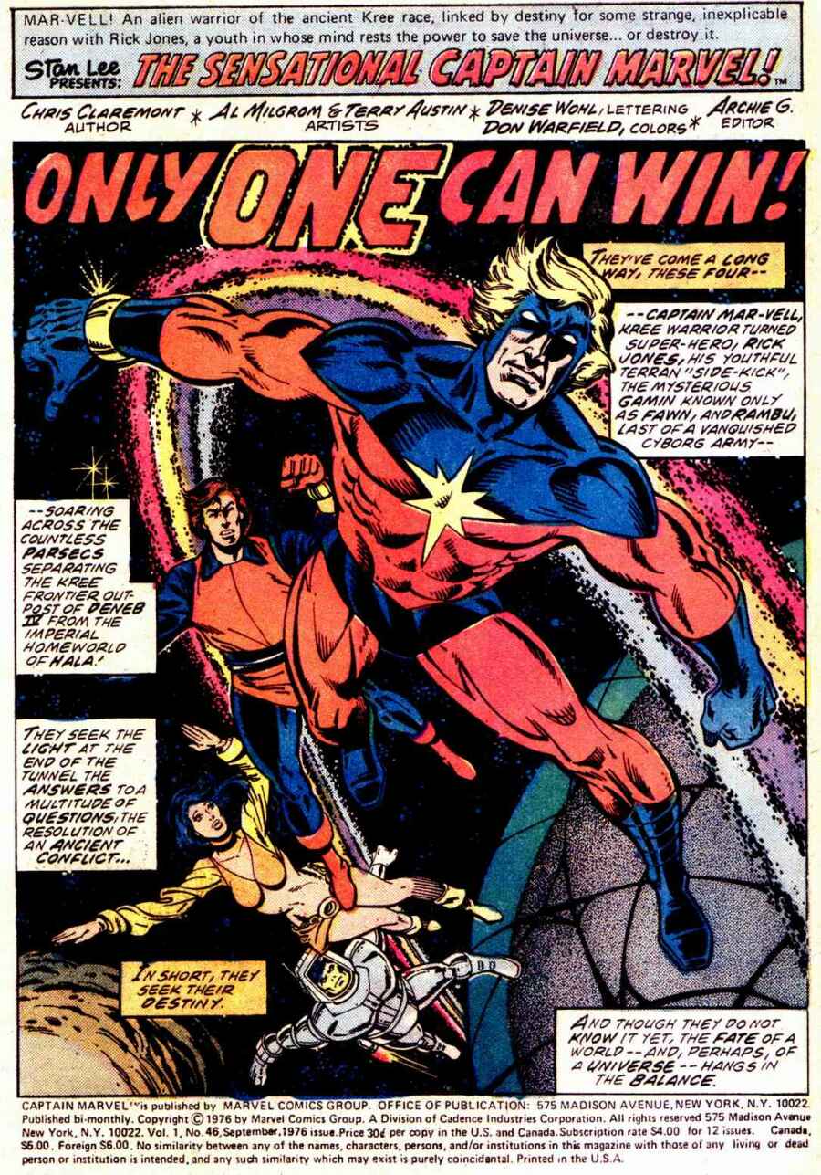 Read online Captain Marvel (1968) comic -  Issue #46 - 2