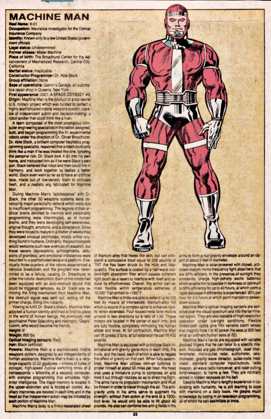Read online The Official Handbook of the Marvel Universe comic -  Issue #6 - 24