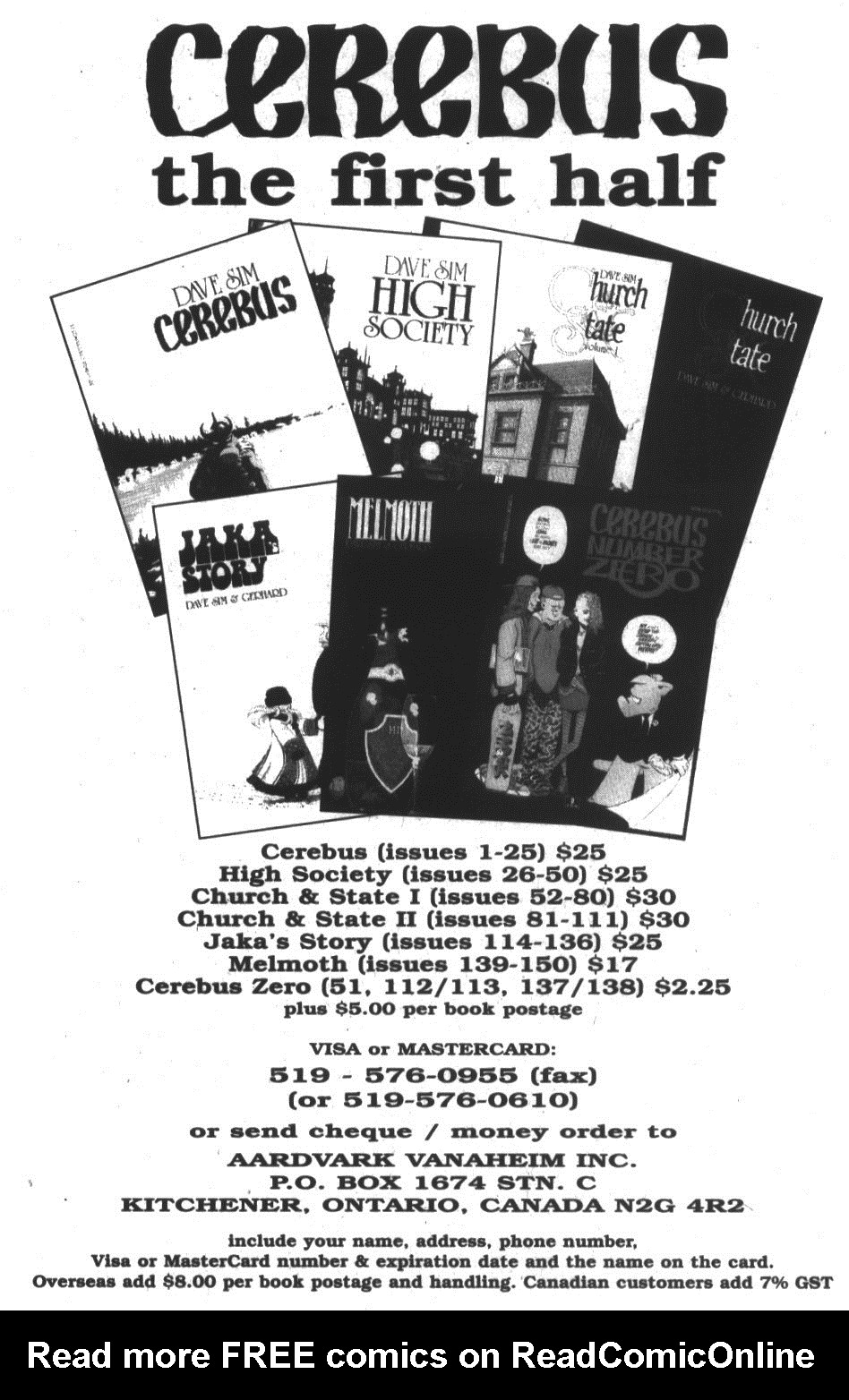 Read online Cerebus comic -  Issue #299 - 33