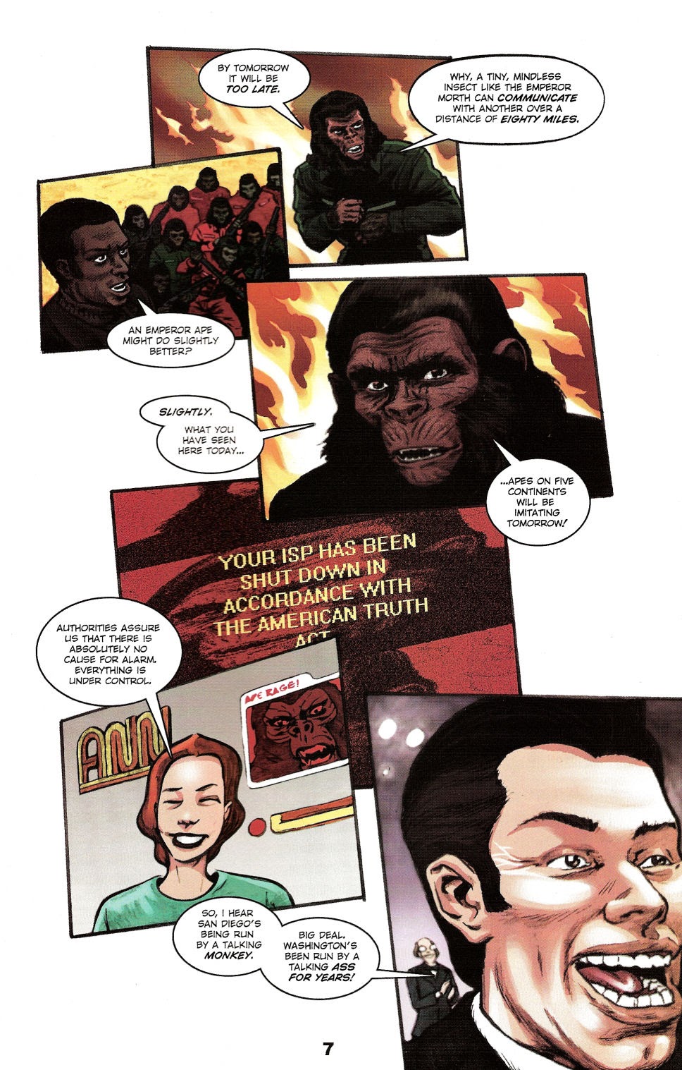 Read online Revolution on the Planet of the Apes comic -  Issue #2 - 9