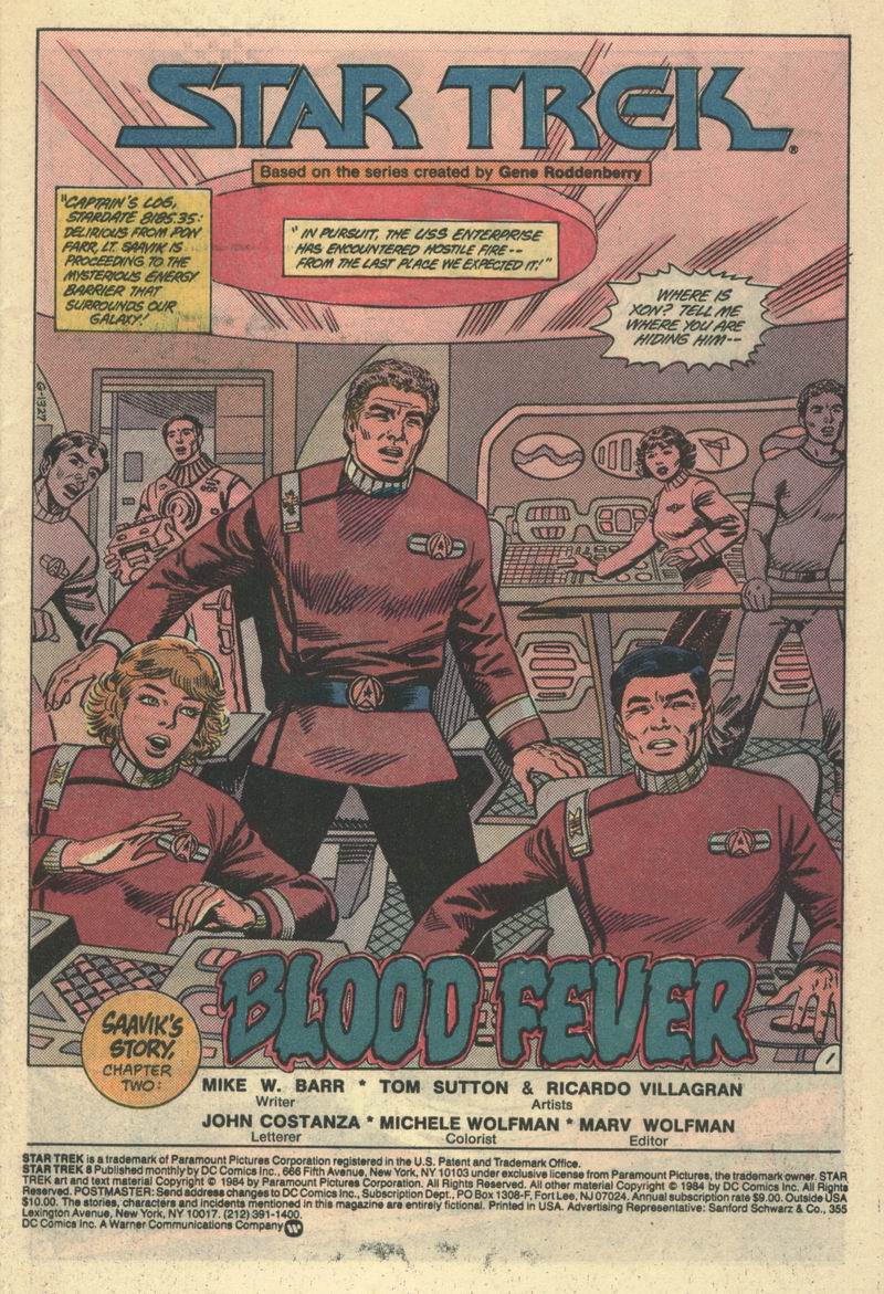 Read online Star Trek (1984) comic -  Issue #8 - 2