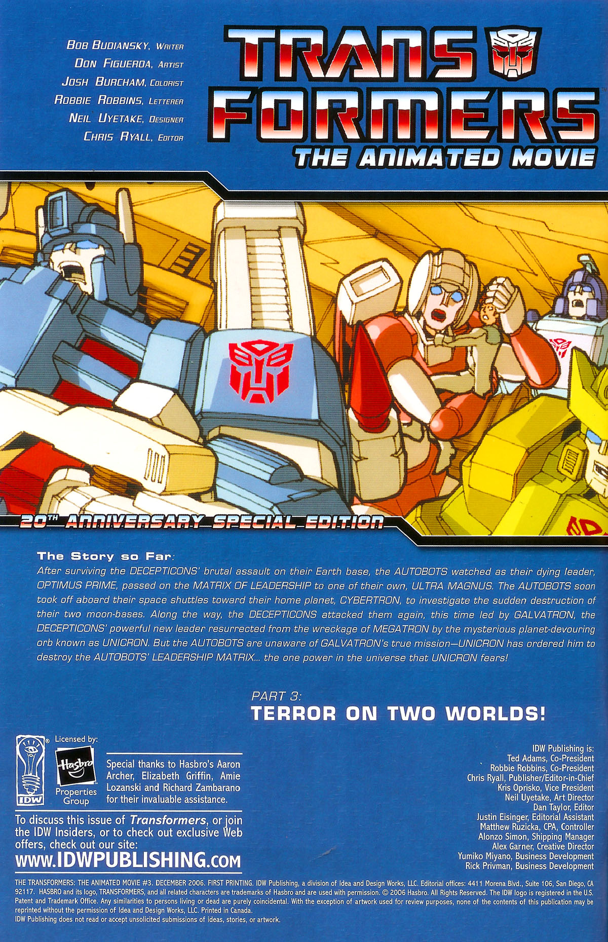 Read online The Transformers: The Animated Movie comic -  Issue #3 - 2