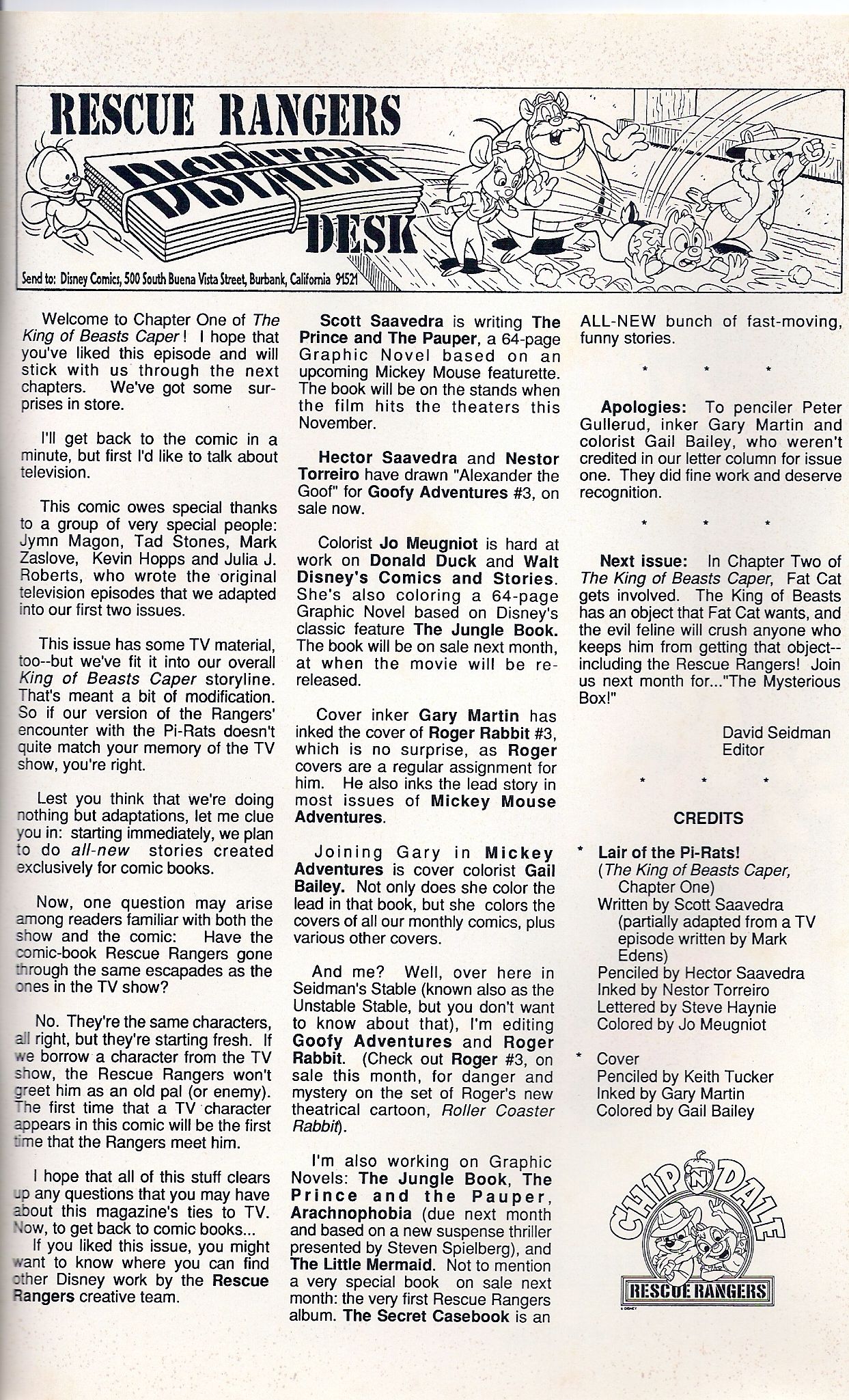 Disney’s Chip ‘N Dale Rescue Rangers #03 | Read All Comics Online