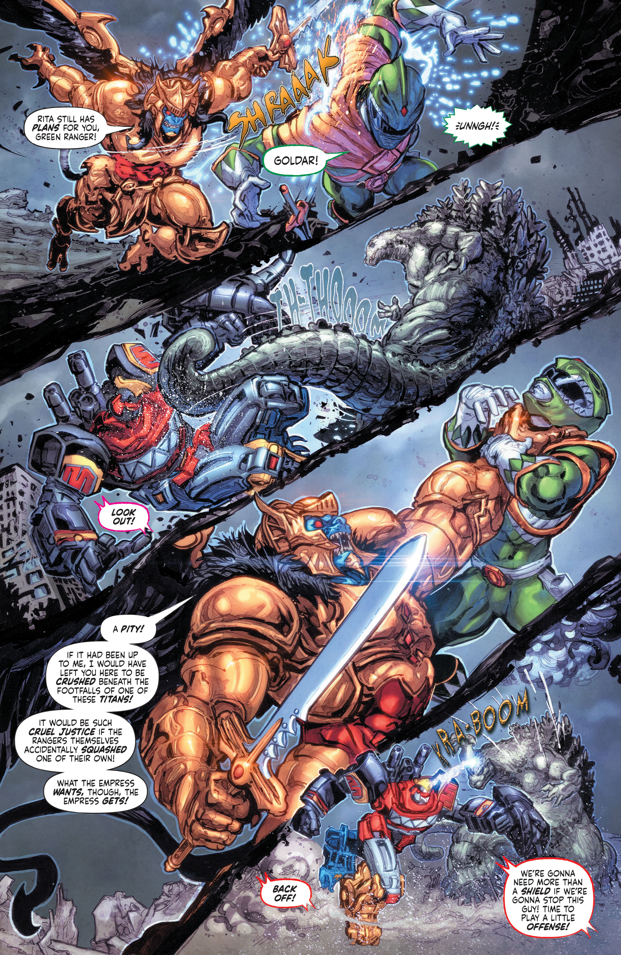 Read online Godzilla vs. The Mighty Morphin Power Rangers comic -  Issue #2 - 5