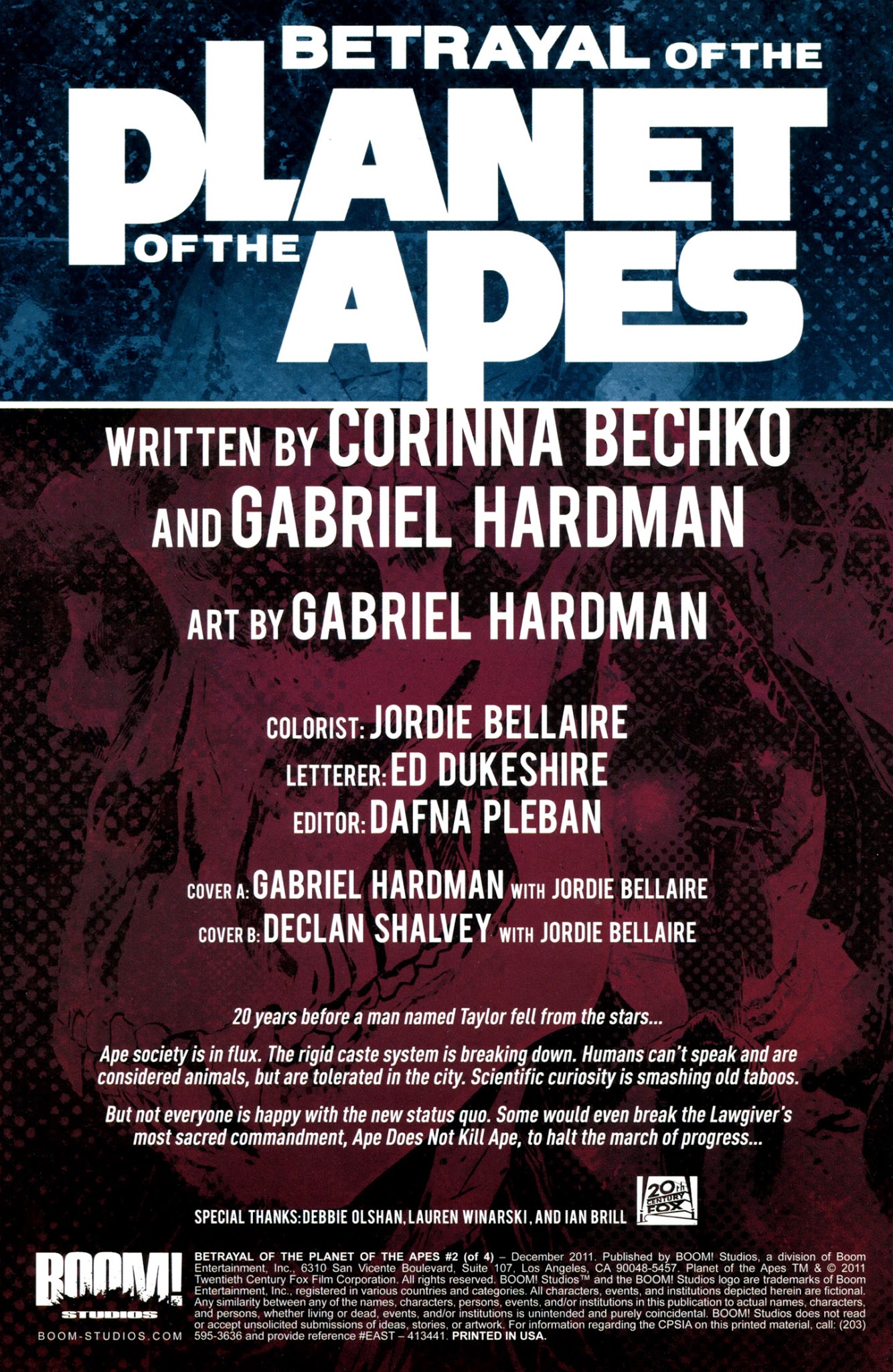Read online Betrayal of the Planet of the Apes comic -  Issue #2 - 2