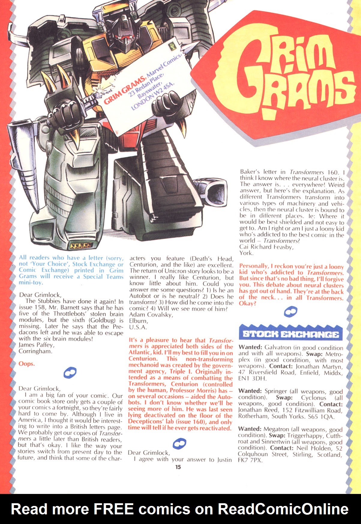 Read online The Transformers (UK) comic -  Issue #168 - 14