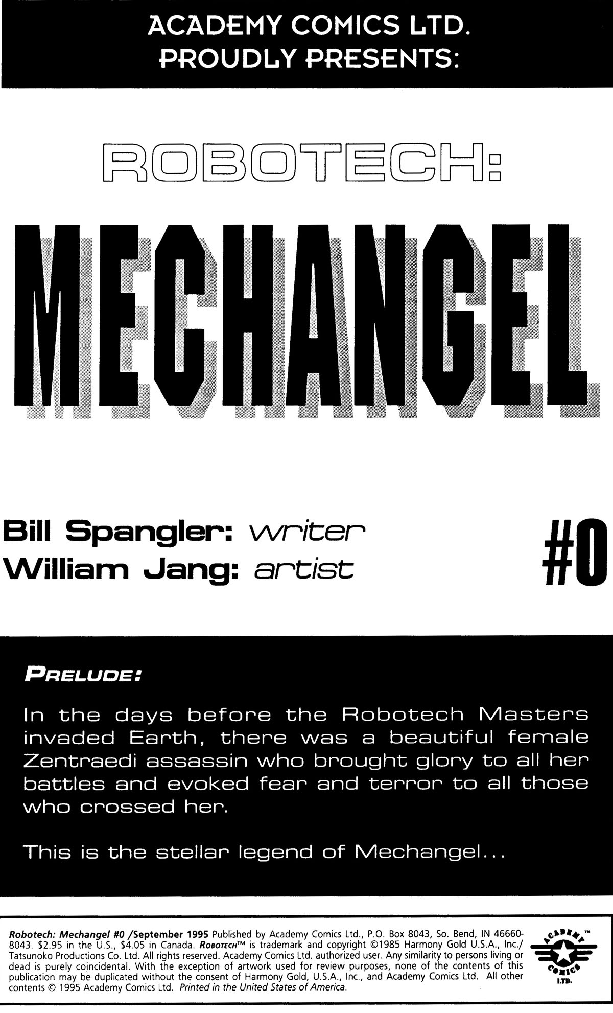 Read online Robotech MechAngel comic -  Issue #0 - 2