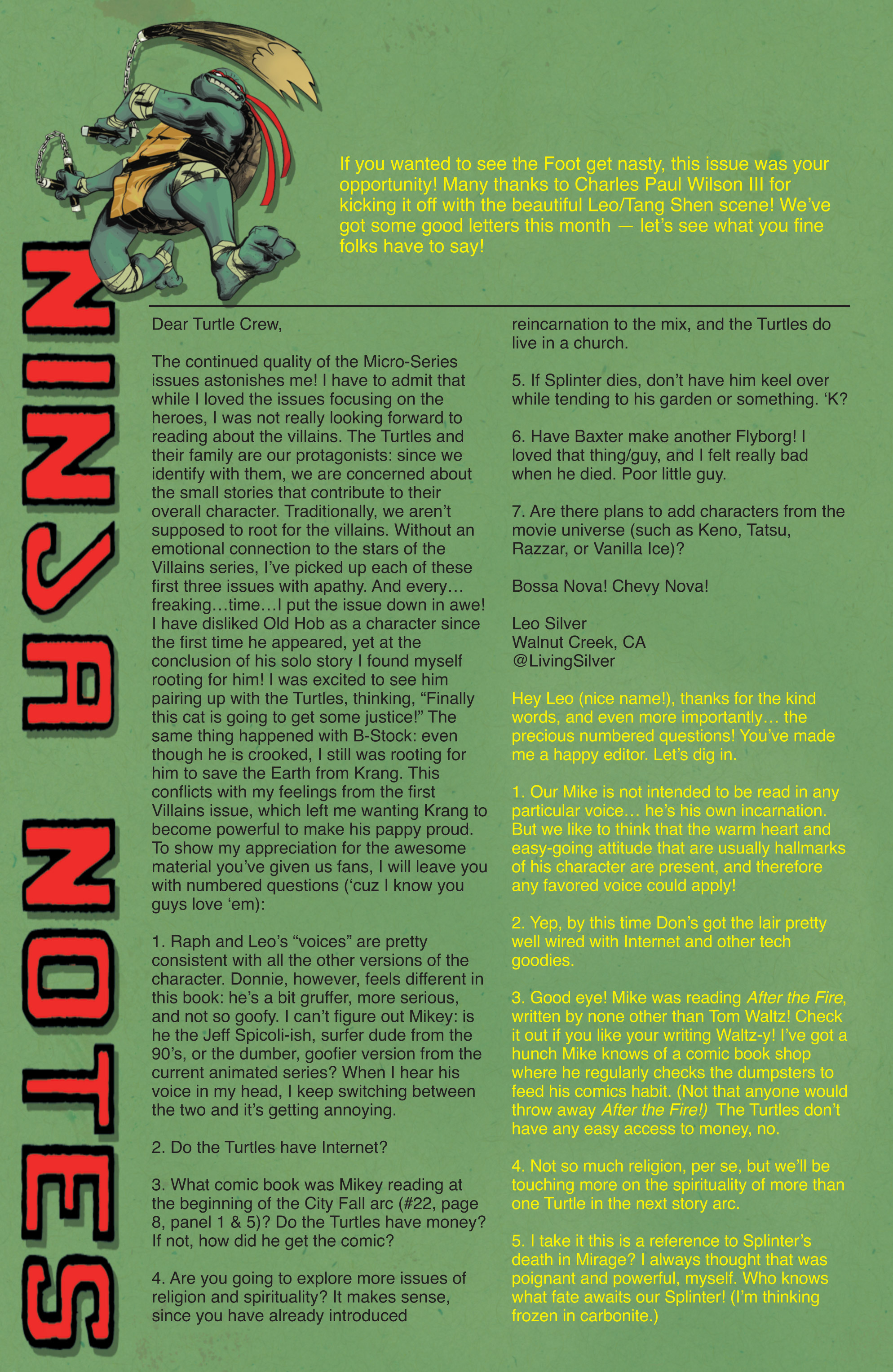 Read online Teenage Mutant Ninja Turtles (2011) comic -  Issue #26 - 29