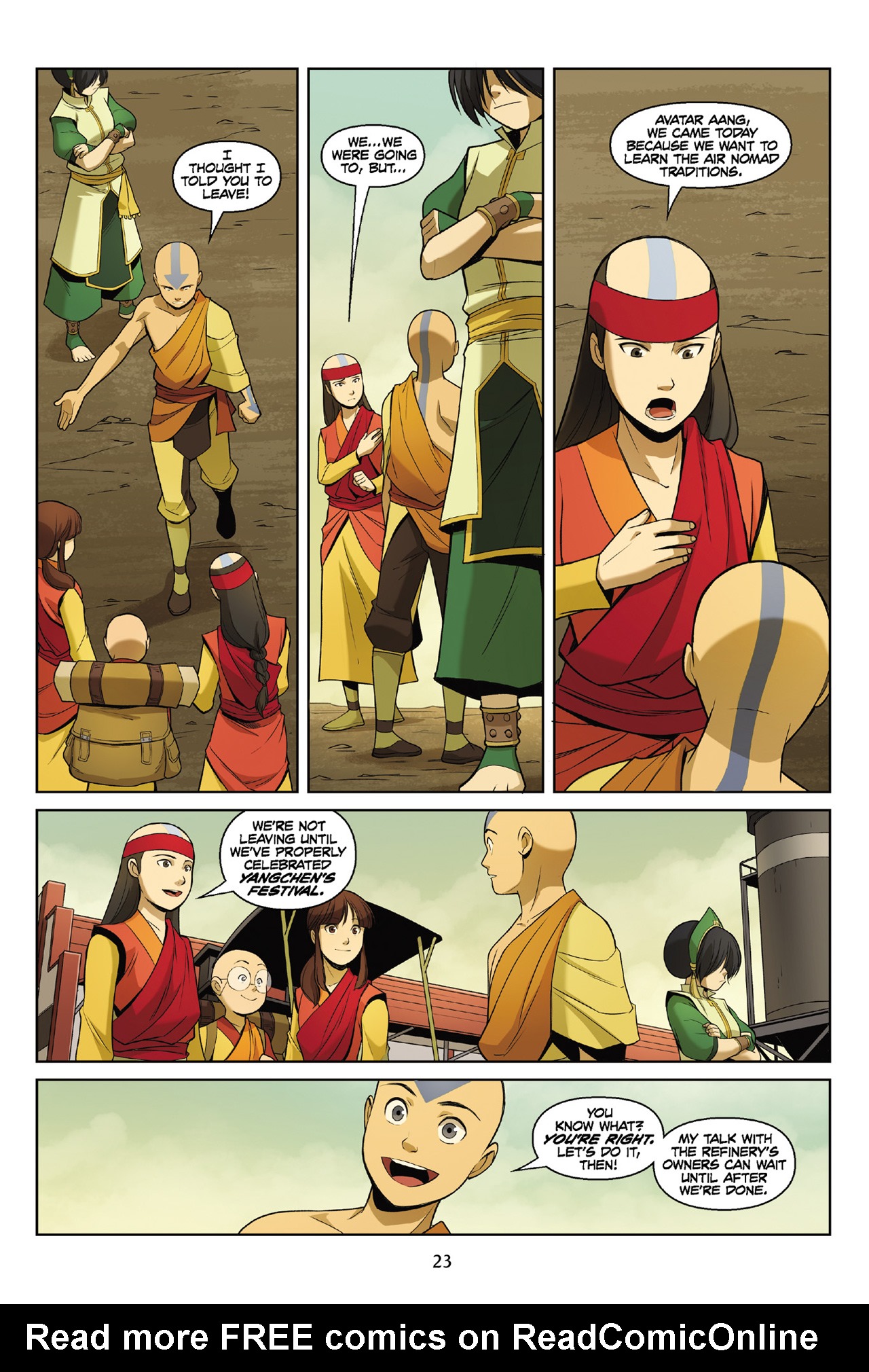 Read online Nickelodeon Avatar: The Last Airbender - The Rift comic -  Issue # Part 2 - 24