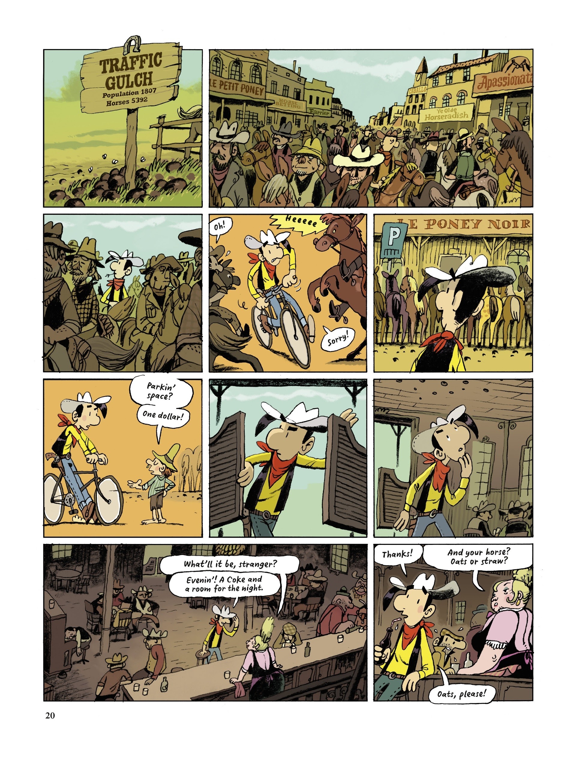 Read online Lucky Luke Saddles Up comic -  Issue # TPB - 20