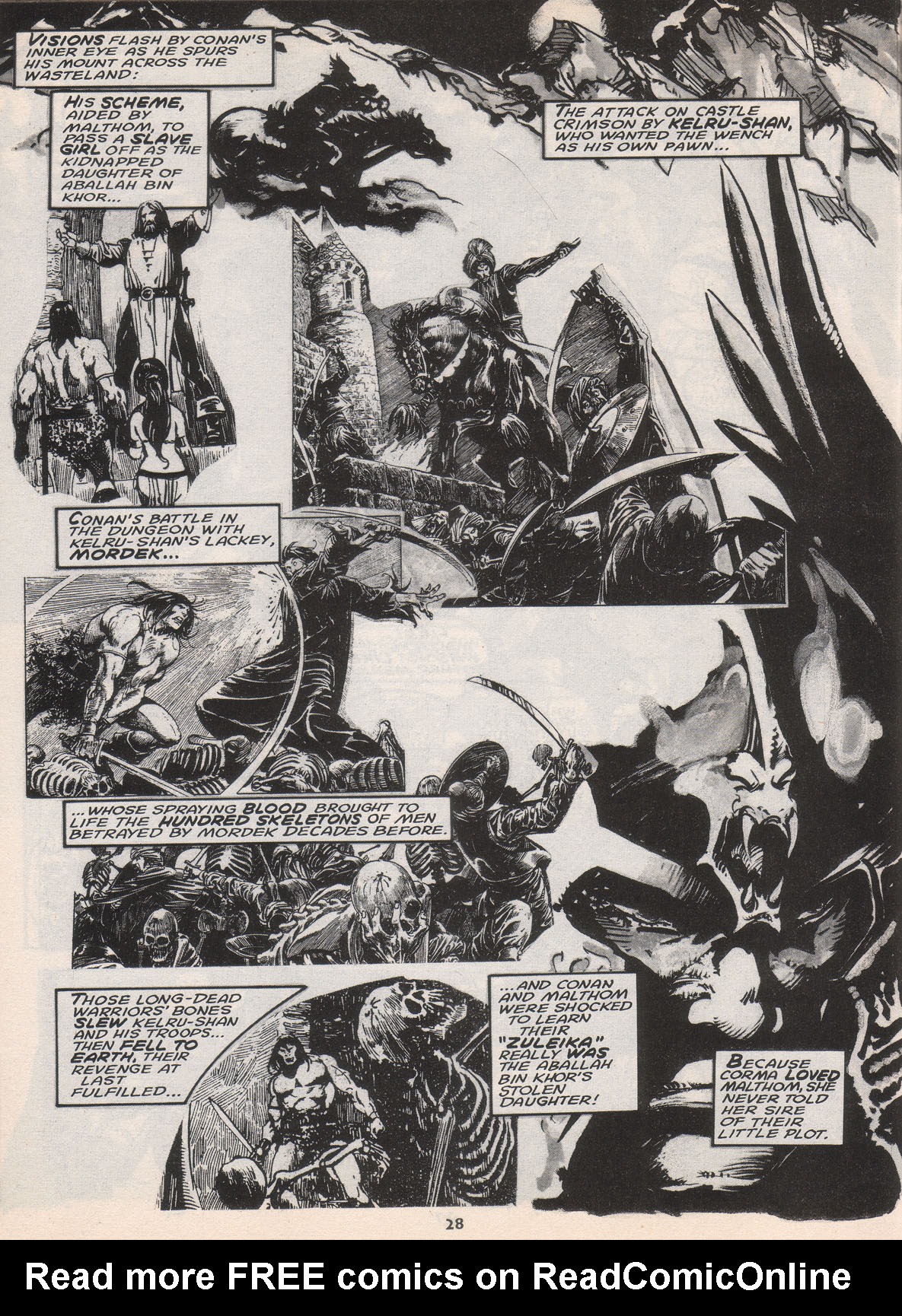 Read online The Savage Sword Of Conan comic -  Issue #222 - 29
