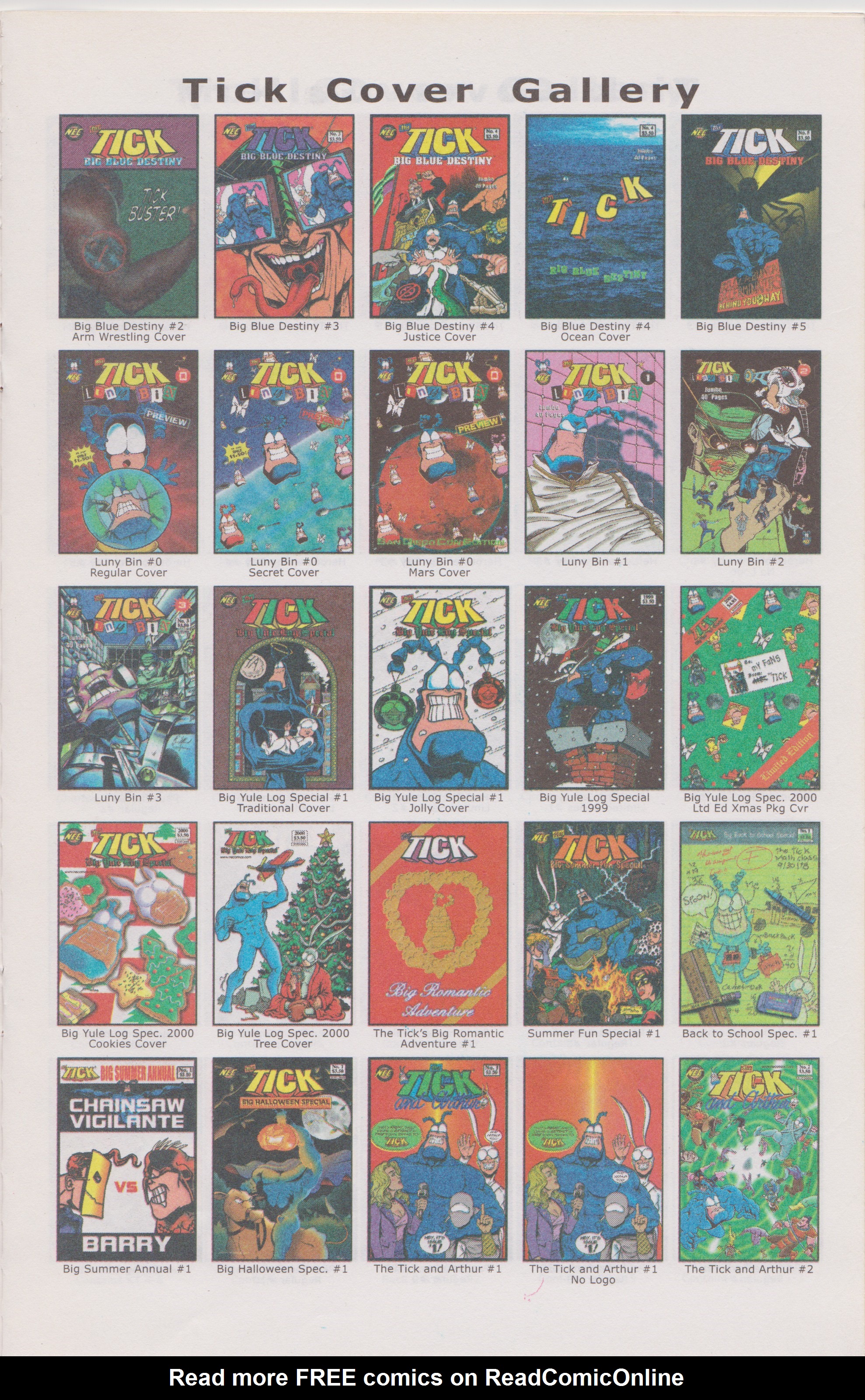 Read online The Tick Incredible Internet Comic comic -  Issue # Full - 17